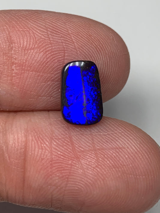 Neon Blue. Solid Boulder Opal. 1.39 Ct