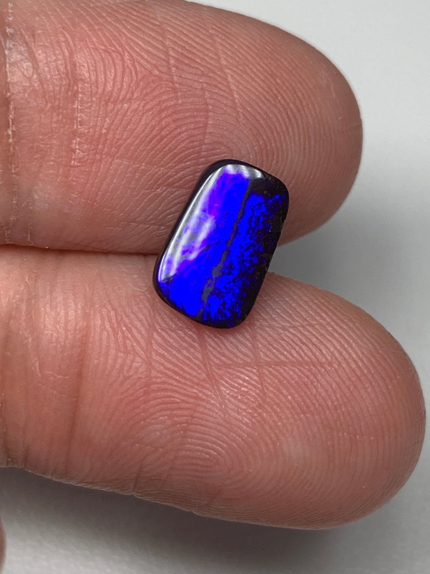 Neon Blue. Solid Boulder Opal. 1.39 Ct