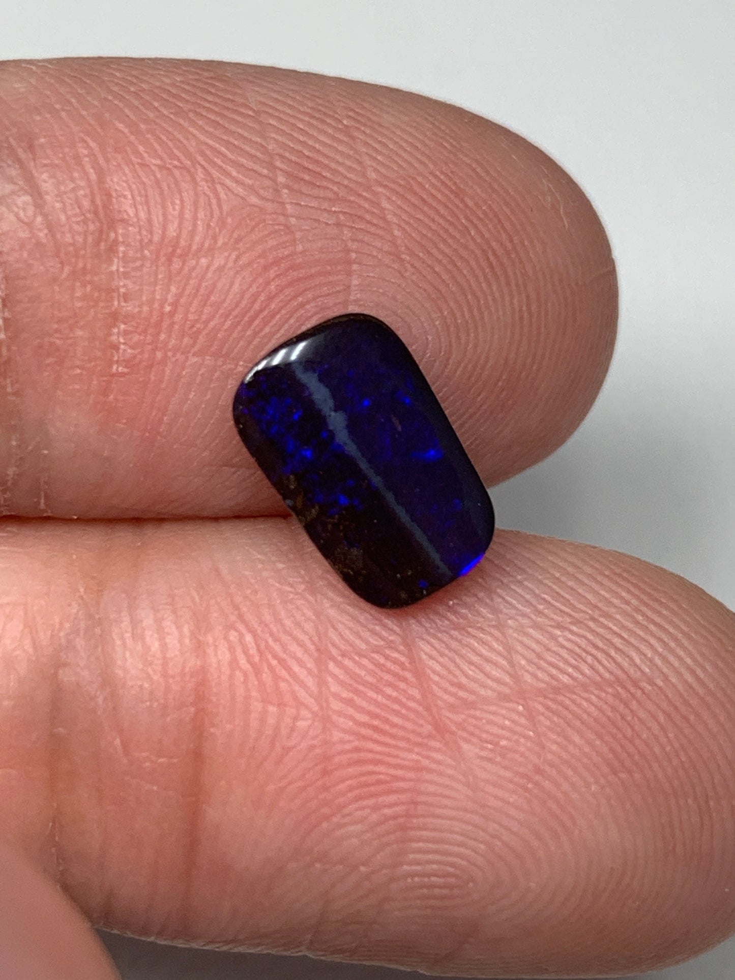 Neon Blue. Solid Boulder Opal. 1.39 Ct