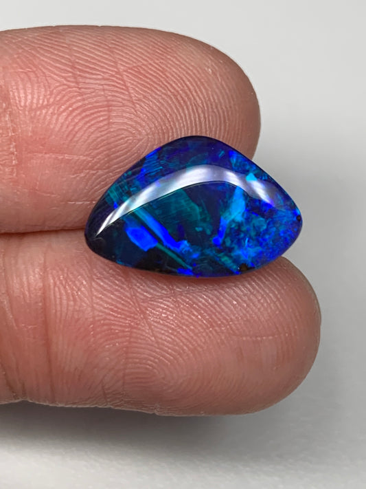 Gem Level. Solid Black Boulder Opal. 5.55 Ct