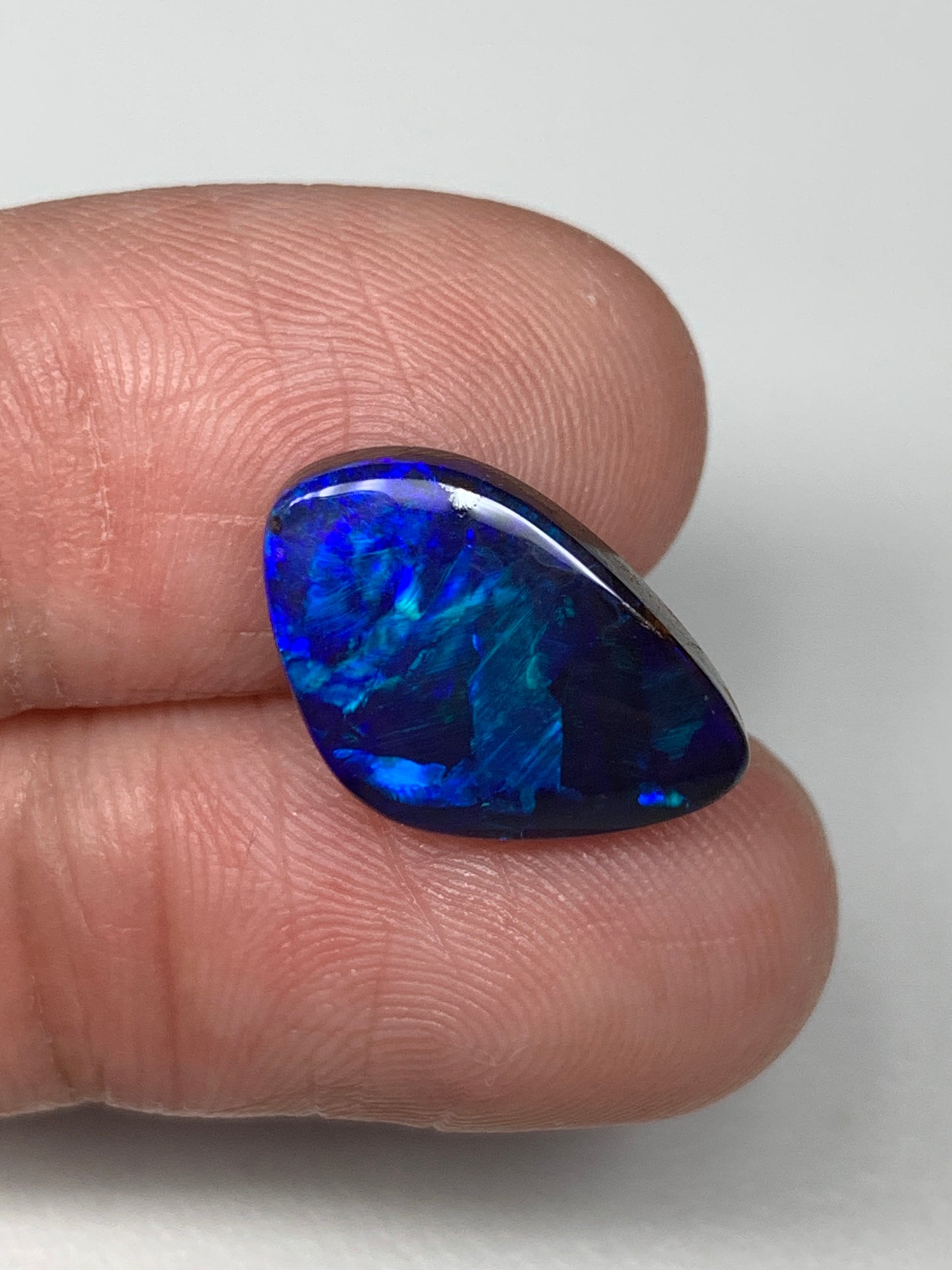 Gem Level. Solid Black Boulder Opal. 5.55 Ct