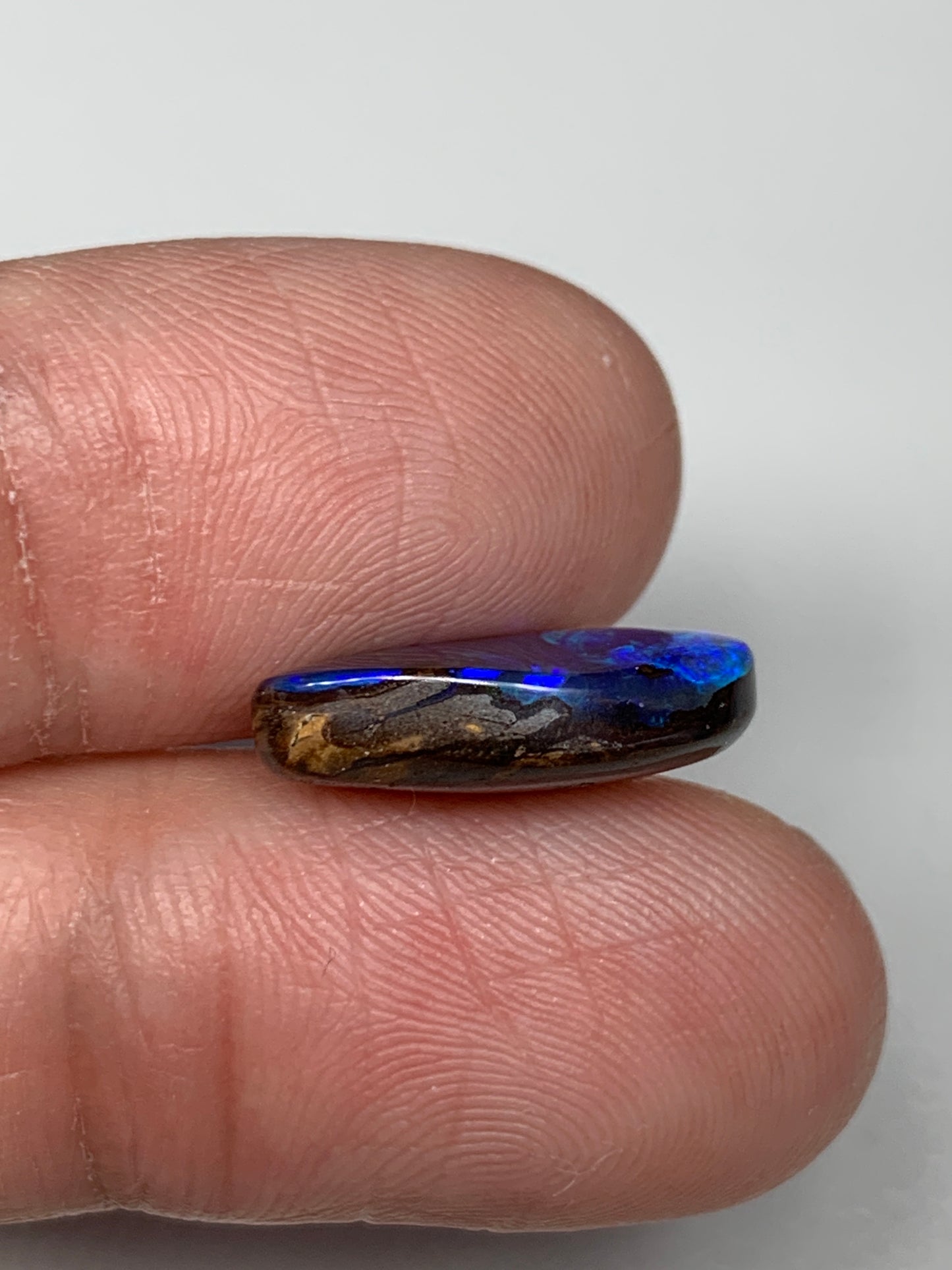 Gem Level. Solid Black Boulder Opal. 5.55 Ct