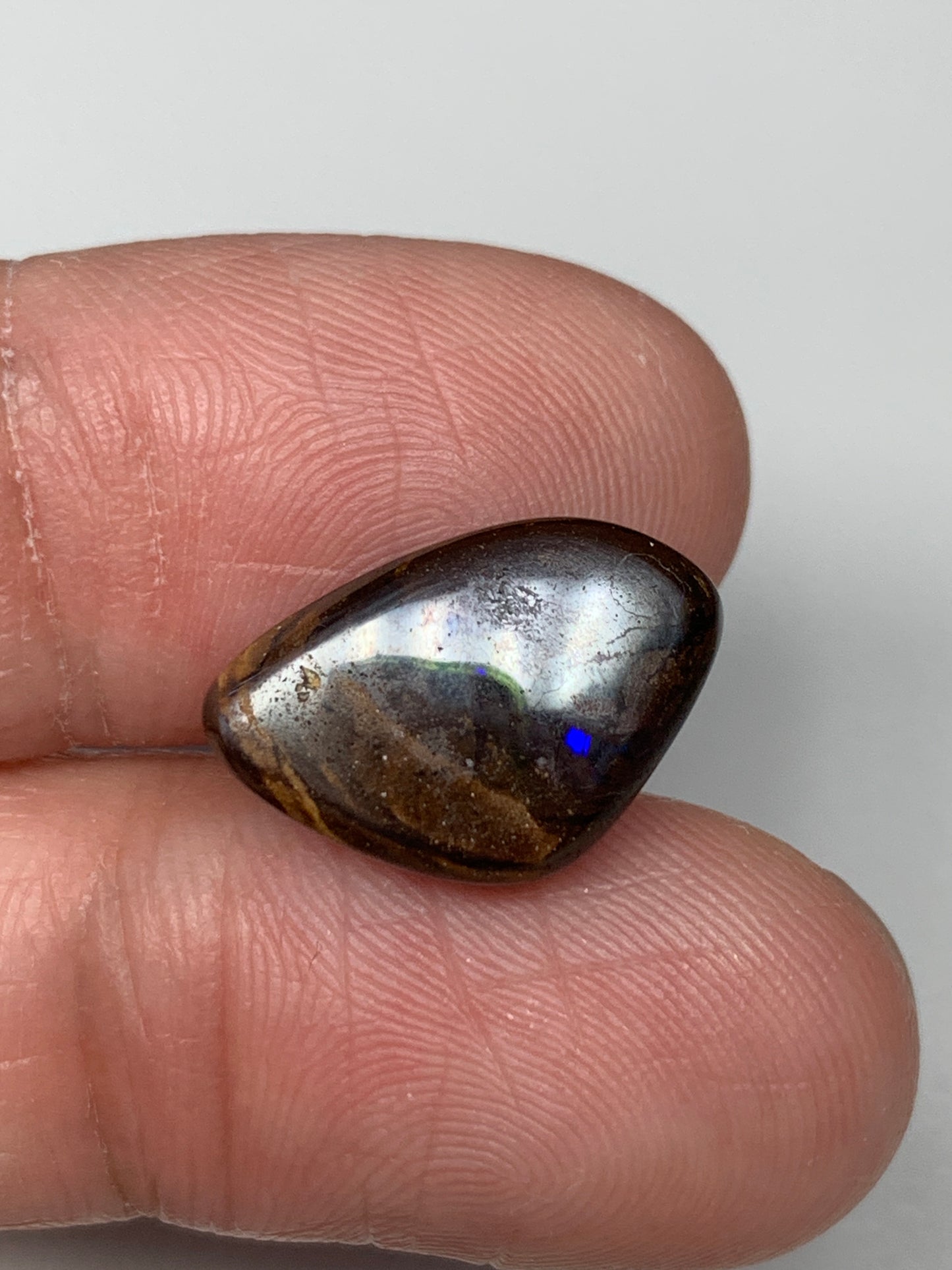 Gem Level. Solid Black Boulder Opal. 5.55 Ct