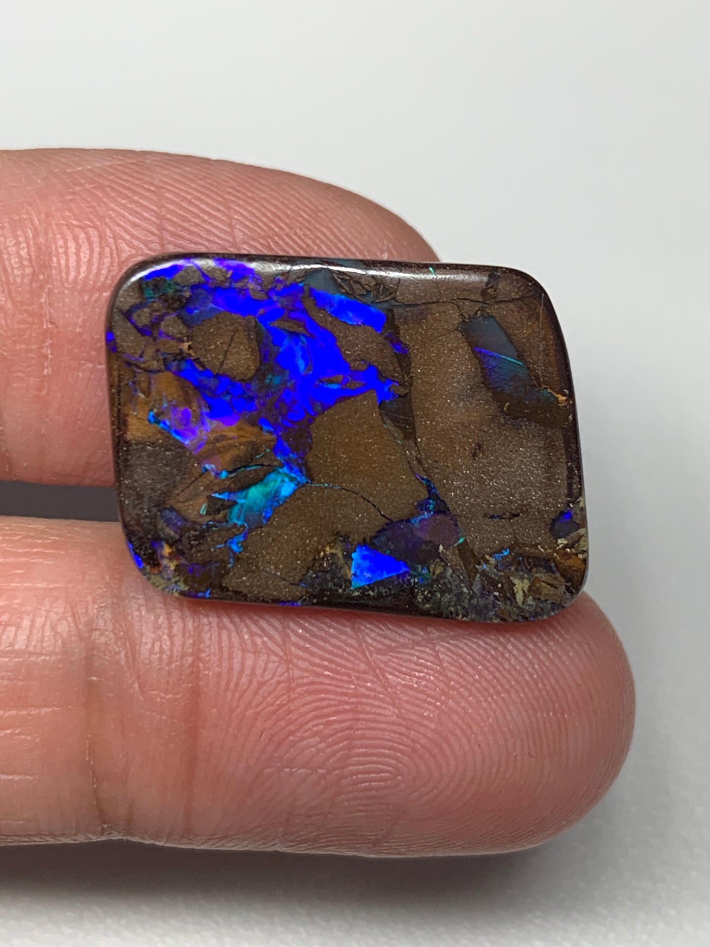 Earthy Tones. Solid Boulder Opal. 13.02 Ct