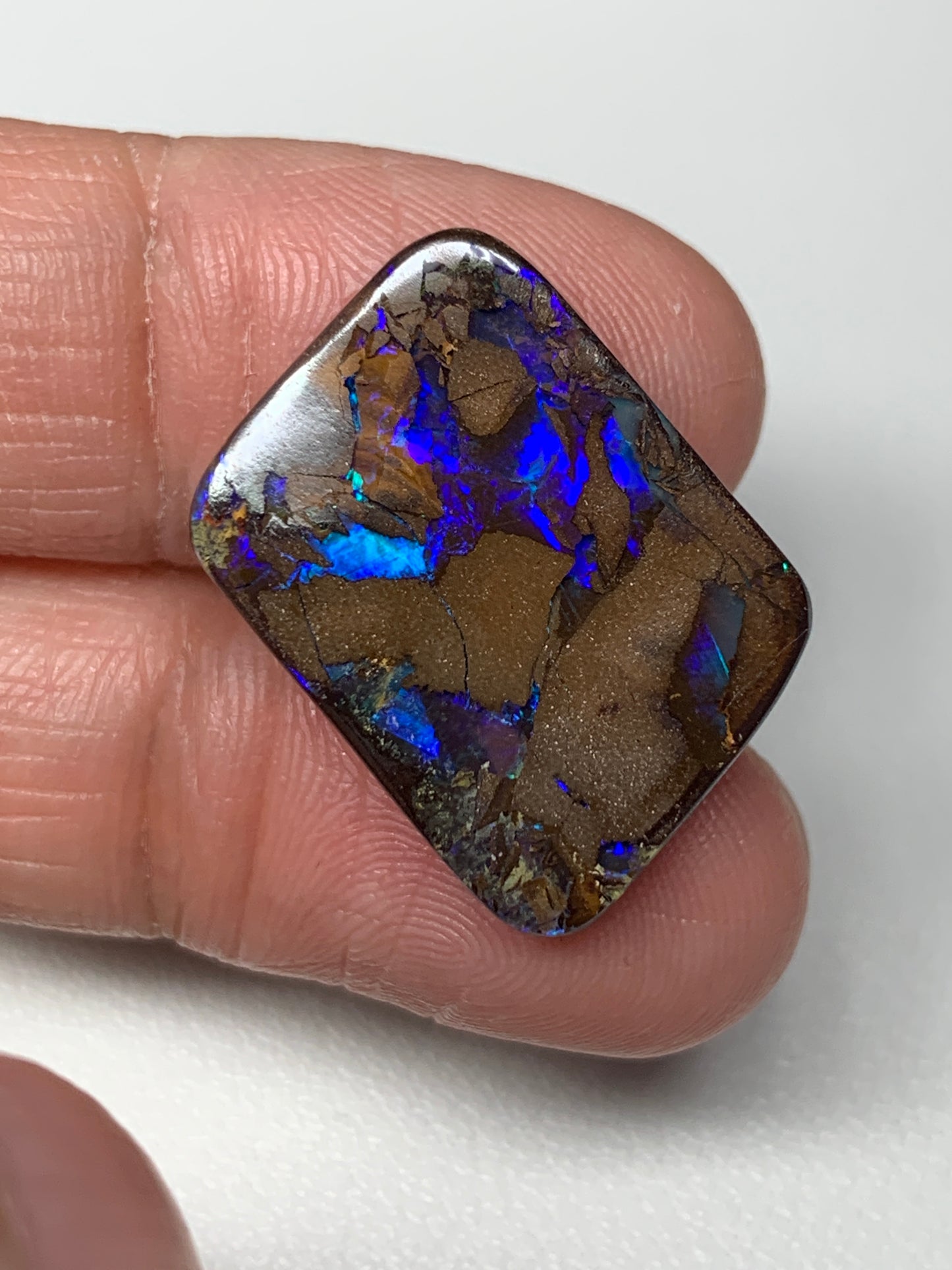 Earthy Tones. Solid Boulder Opal. 13.02 Ct