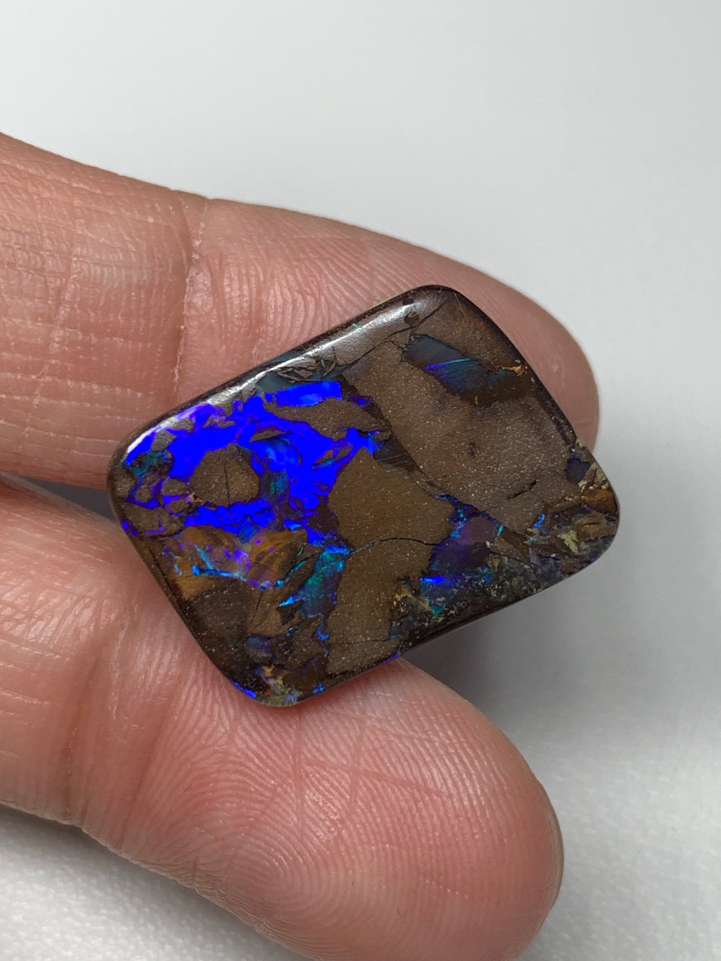 Earthy Tones. Solid Boulder Opal. 13.02 Ct