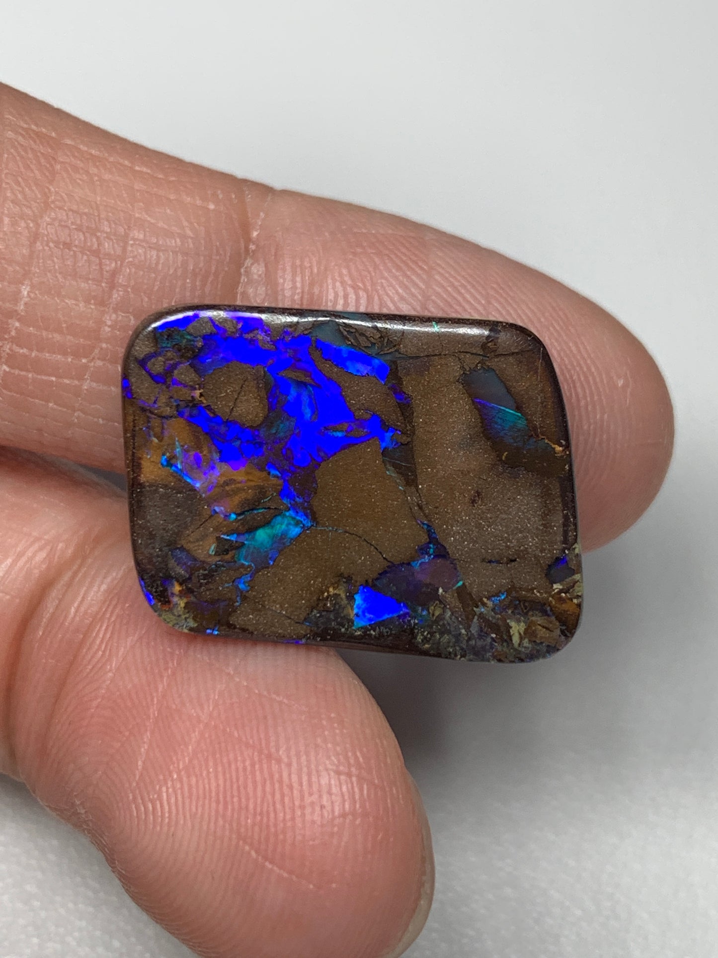 Earthy Tones. Solid Boulder Opal. 13.02 Ct