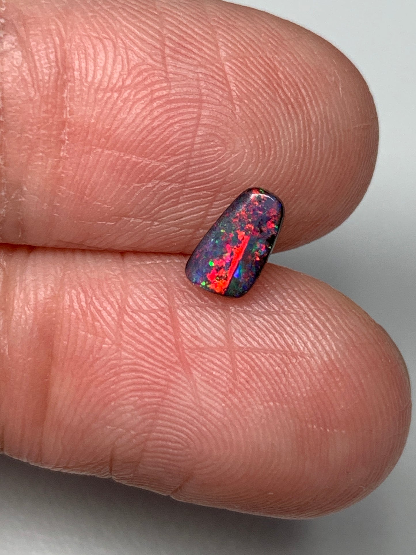 Christmas Tinsel. Solid Boulder Opal. 0.60 Ct