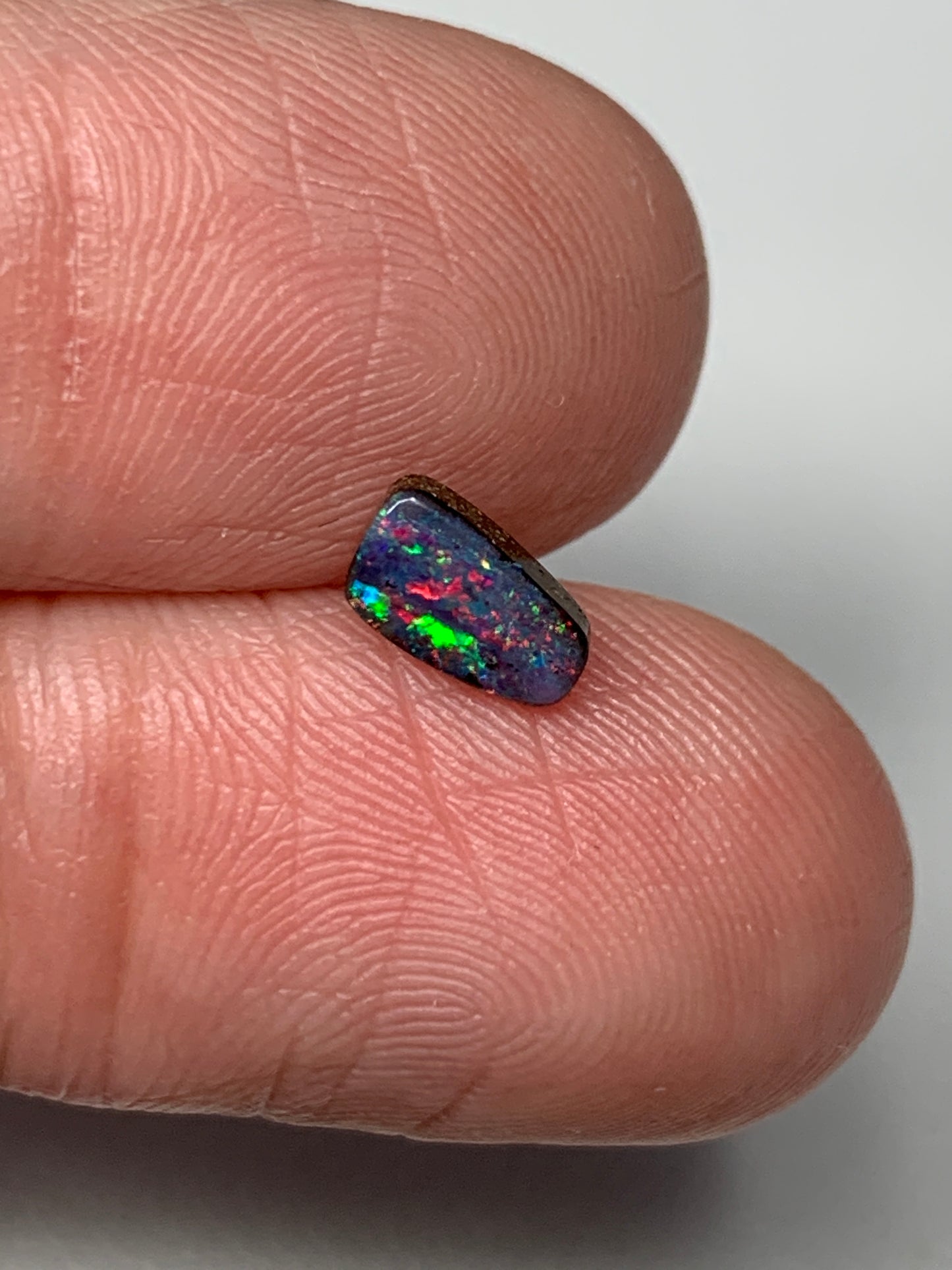 Christmas Tinsel. Solid Boulder Opal. 0.60 Ct
