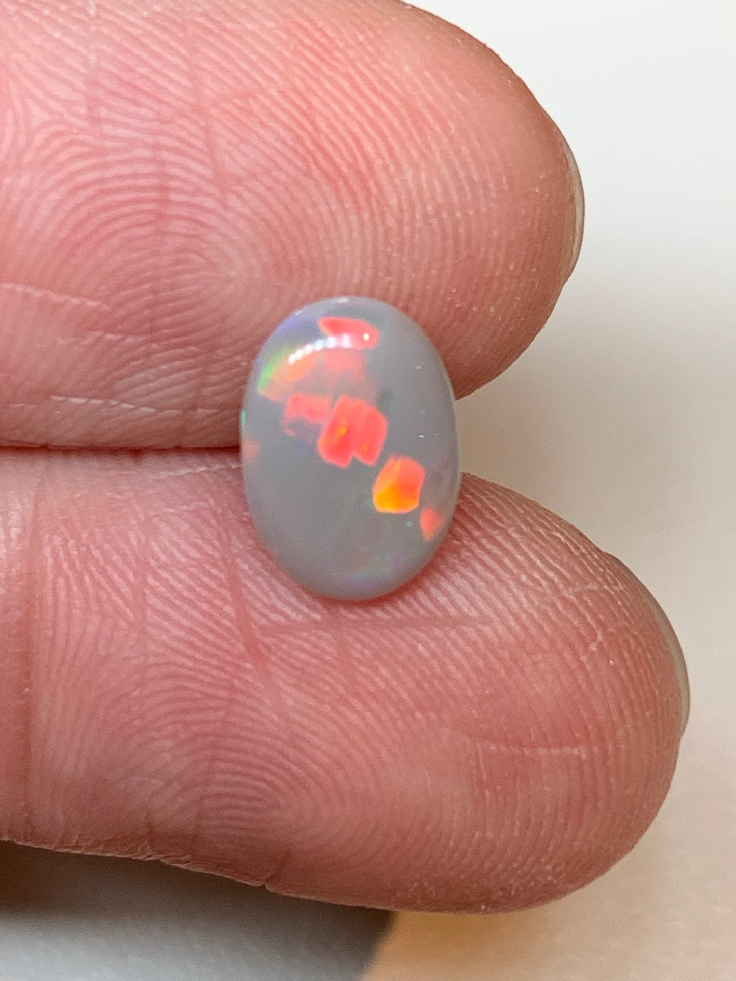 Diagonal Drops. Lightning Ridge Solid Opal. 1.01 Ct