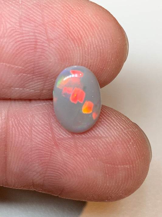 Diagonal Drops. Lightning Ridge Solid Opal. 1.01 Ct