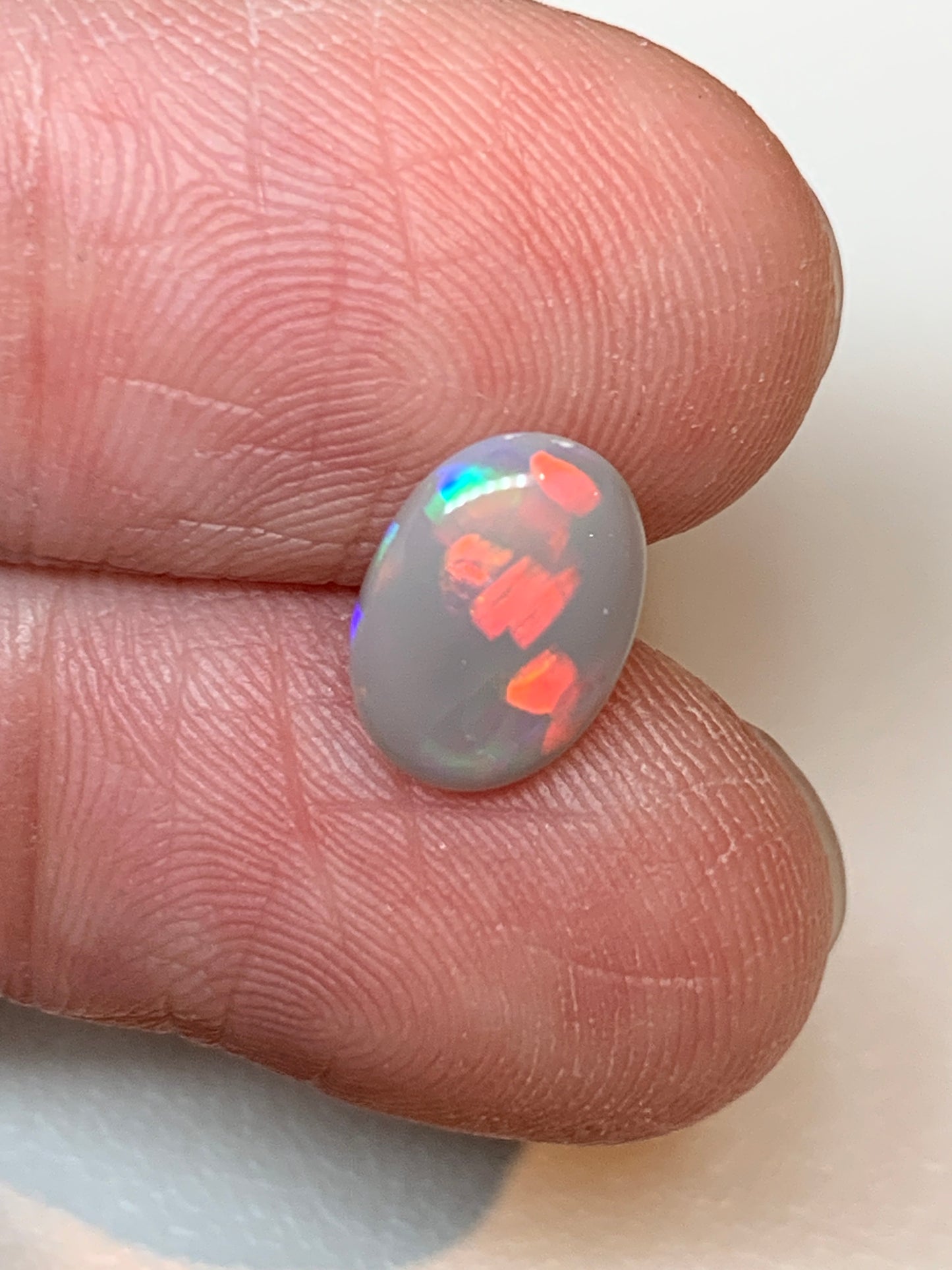 Diagonal Drops. Lightning Ridge Solid Opal. 1.01 Ct