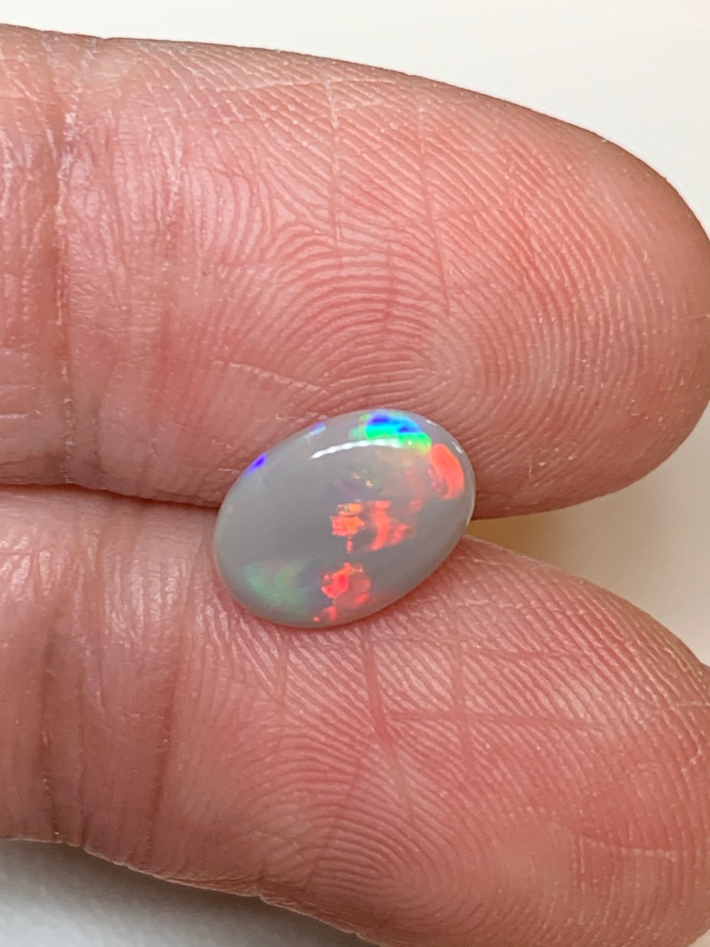 Diagonal Drops. Lightning Ridge Solid Opal. 1.01 Ct