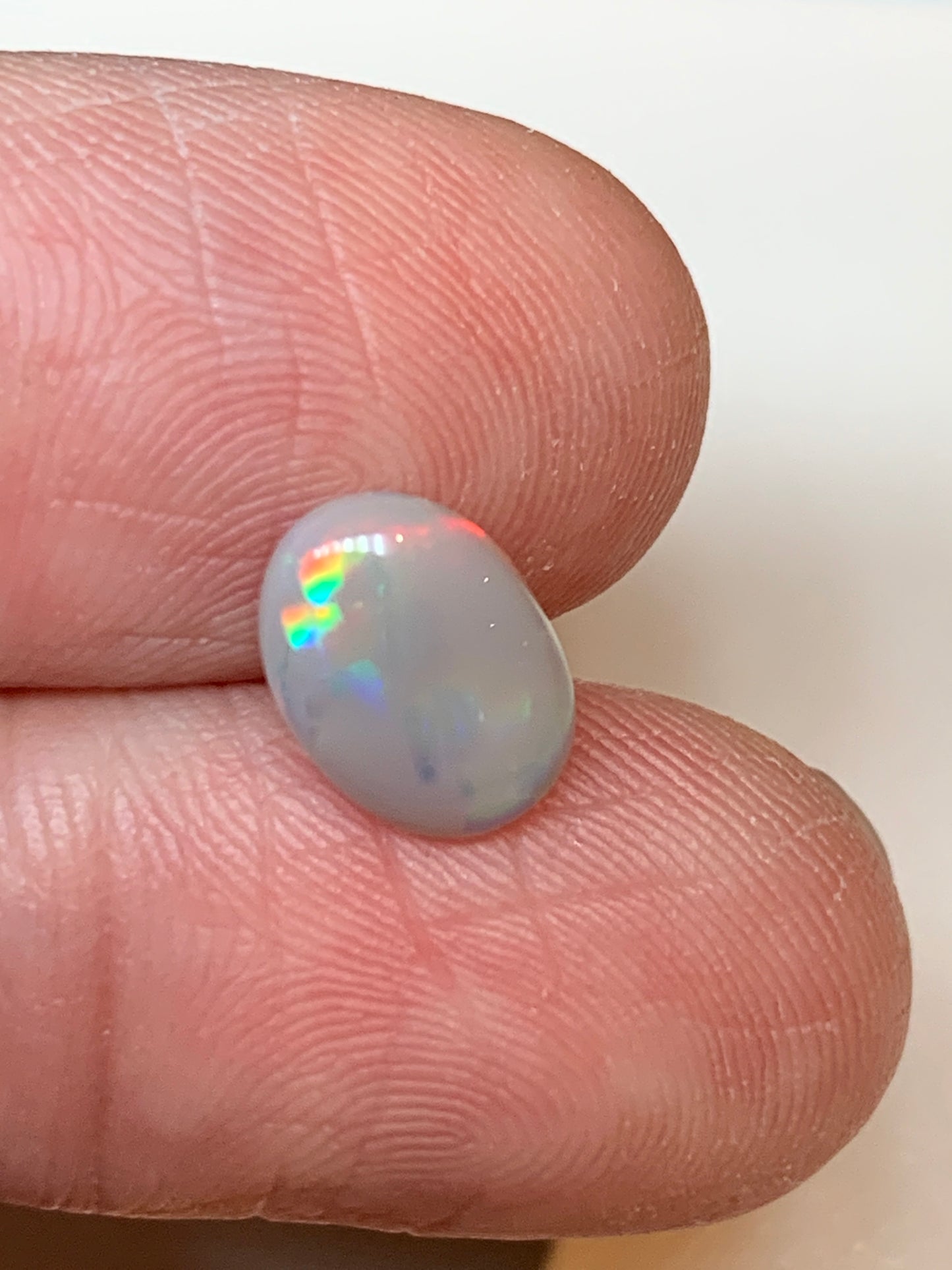 Diagonal Drops. Lightning Ridge Solid Opal. 1.01 Ct