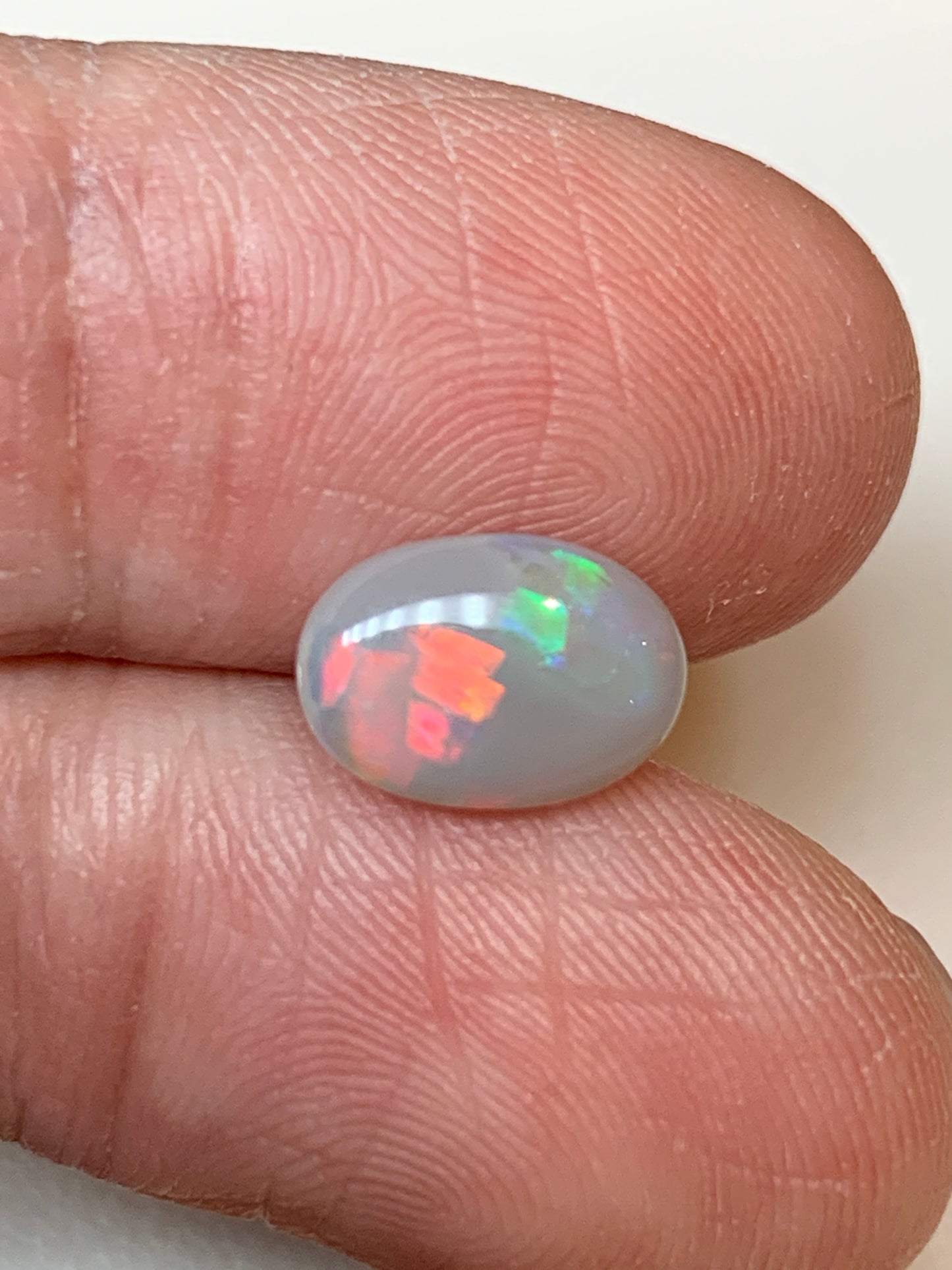Diagonal Drops. Lightning Ridge Solid Opal. 1.01 Ct