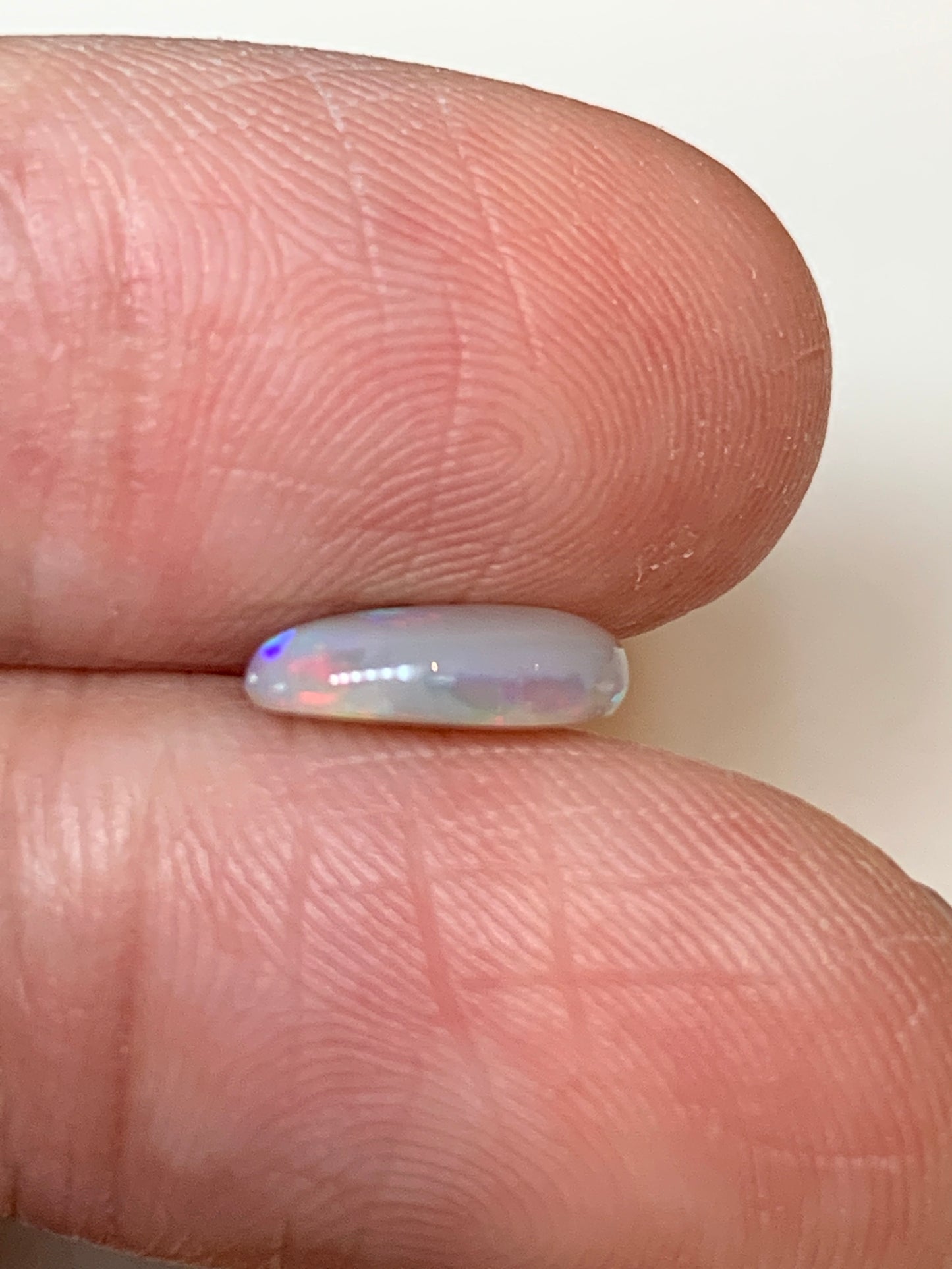 Diagonal Drops. Lightning Ridge Solid Opal. 1.01 Ct