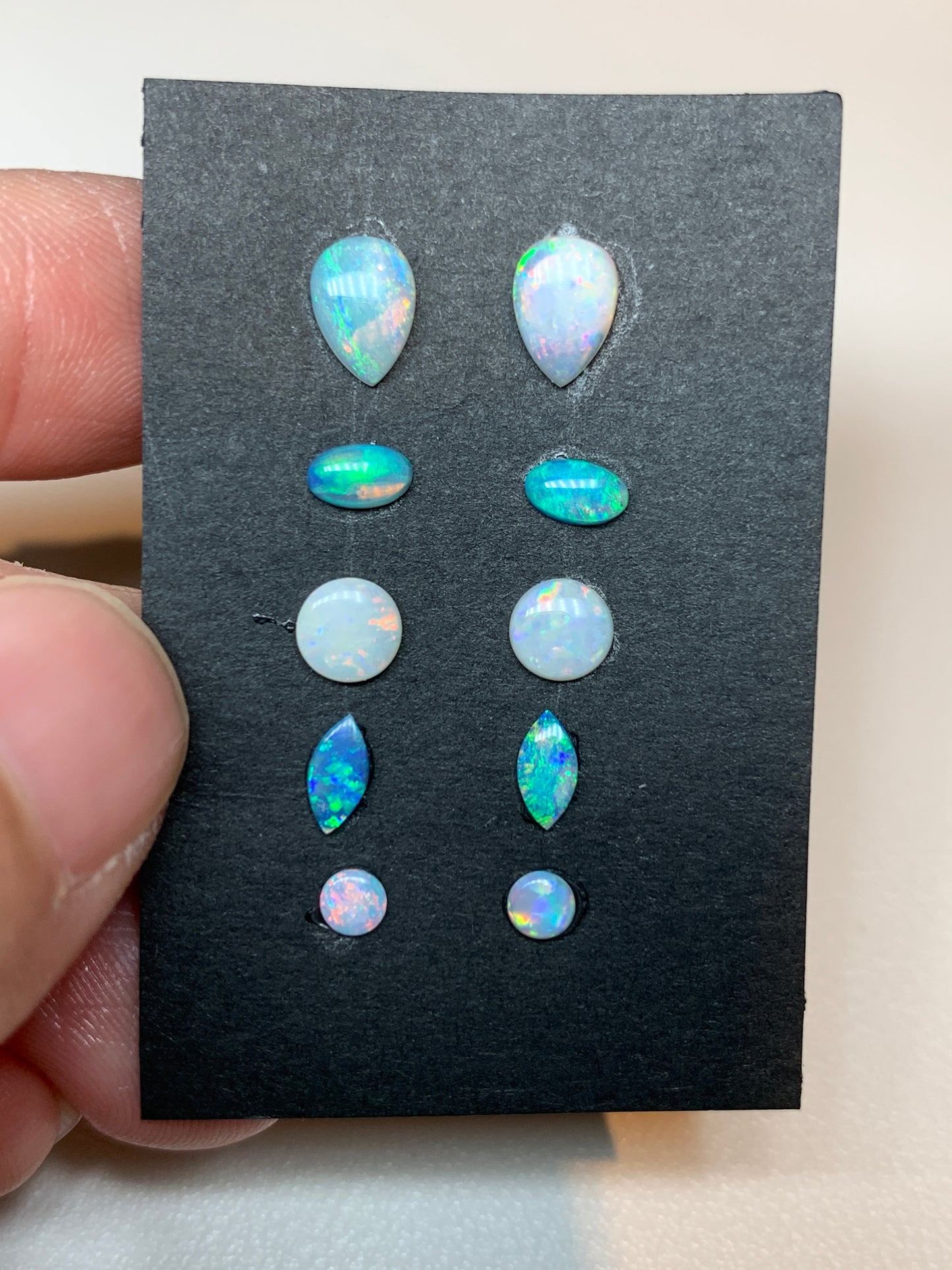 Designer 10 Set. Solid Opal Set. 2 Ct