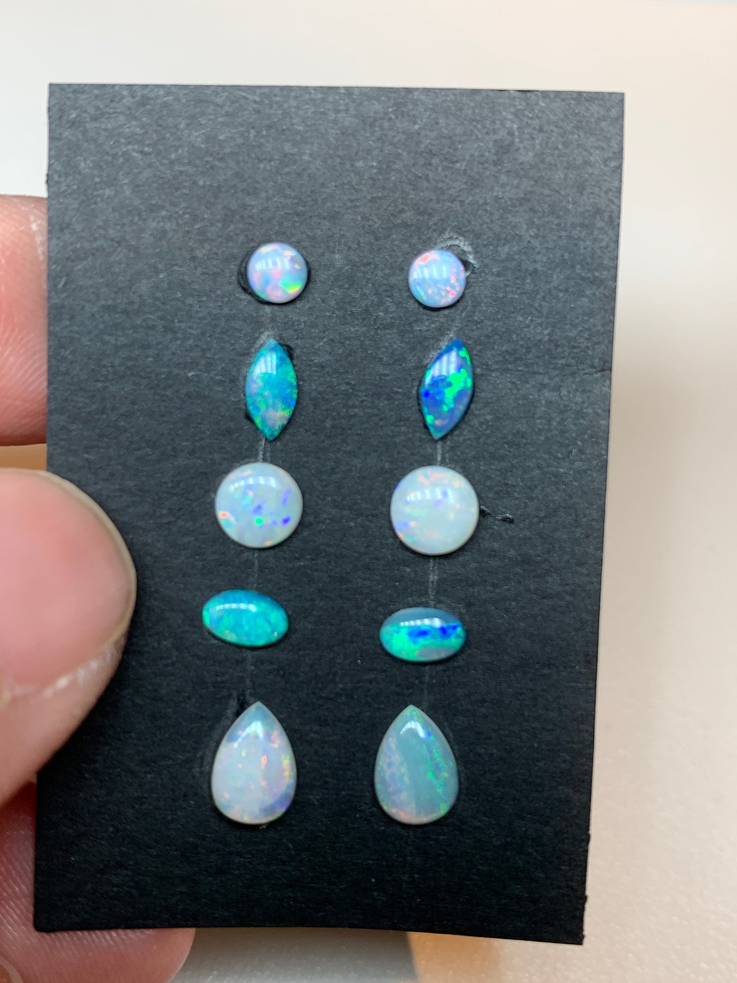 Designer 10 Set. Solid Opal Set. 2 Ct