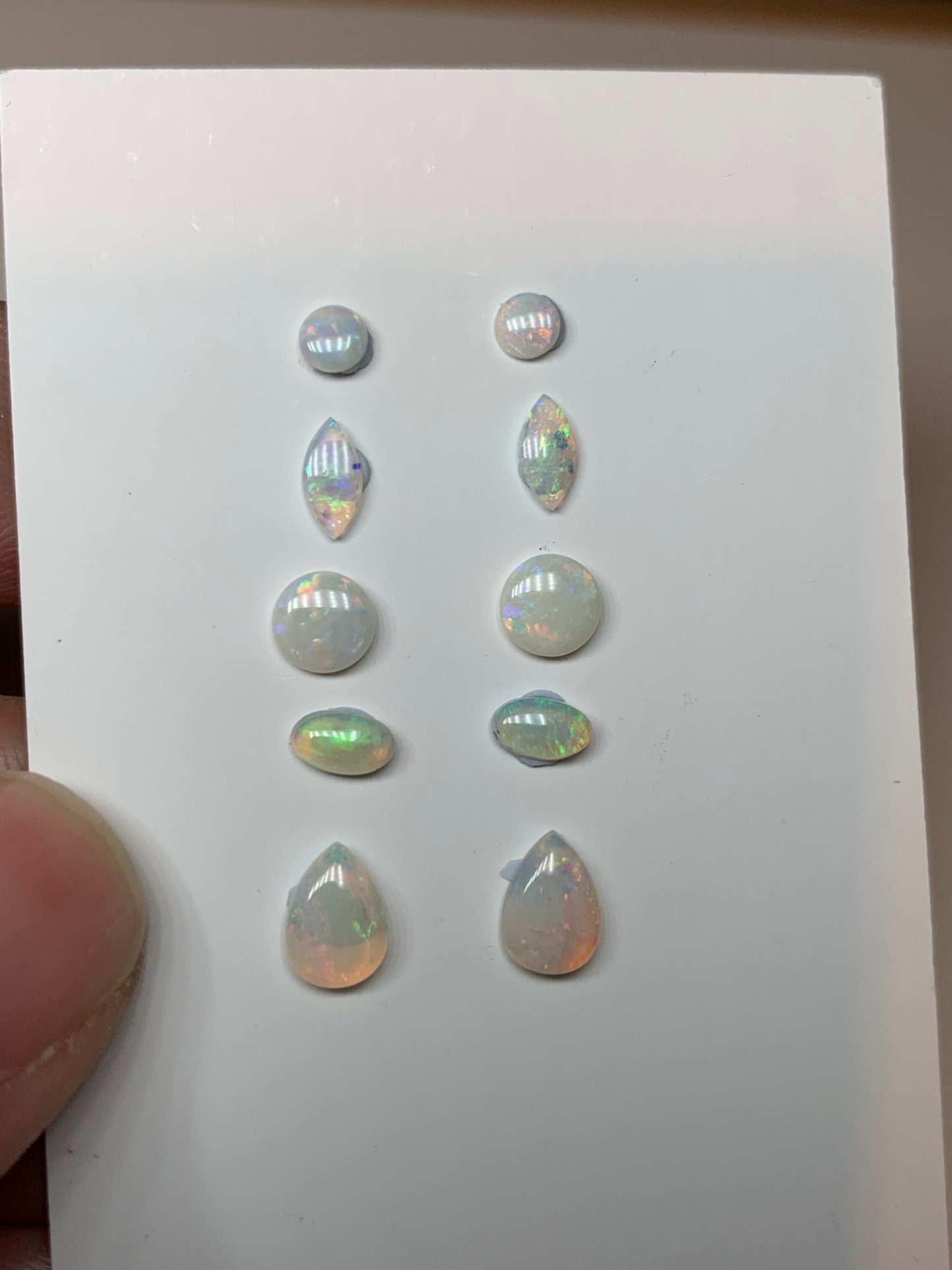 Designer 10 Set. Solid Opal Set. 2 Ct