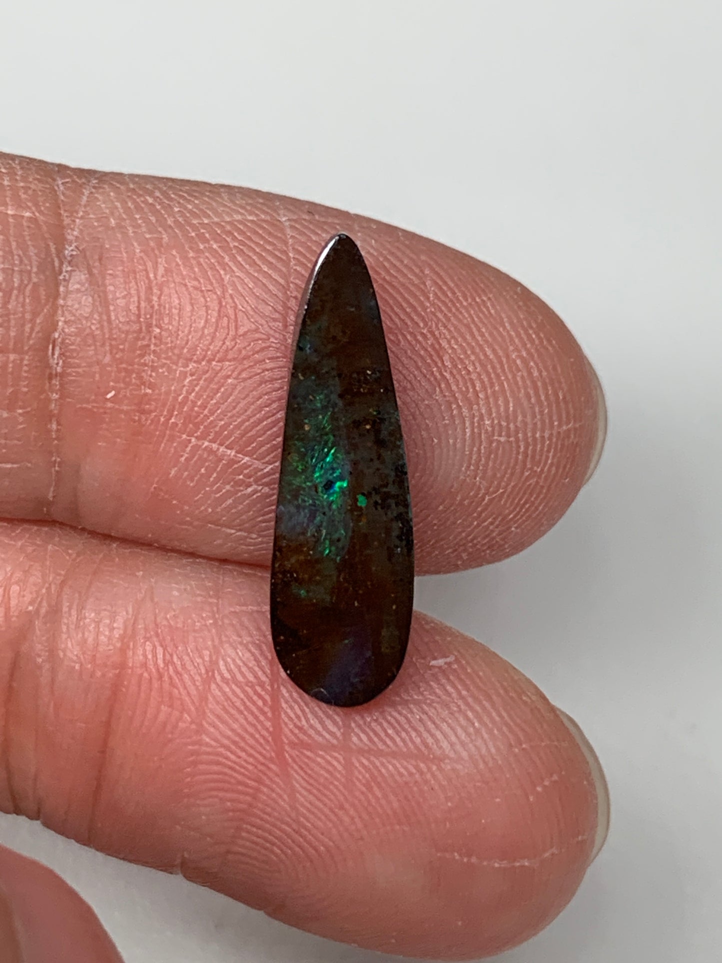 Pointed Shards. Solid Boulder Opal. 2.67 Ct