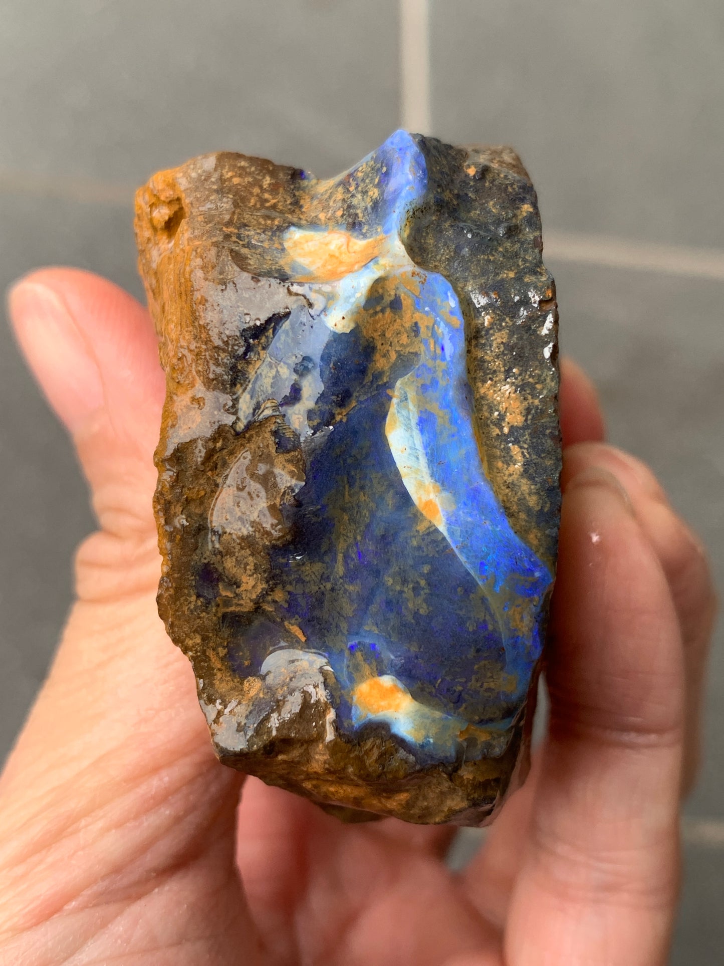 Red Sparkles + Free Rock. Rough Boulder Opal. 267 Grams.