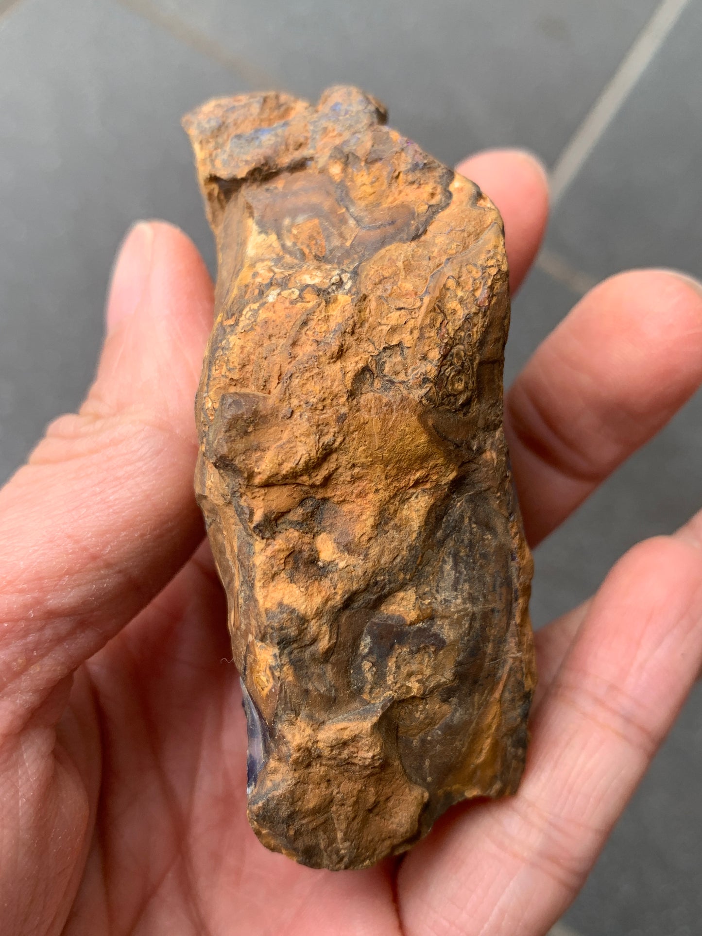 Purple Glow + Free Rock. Rough Boulder Opal. 296 Grams.