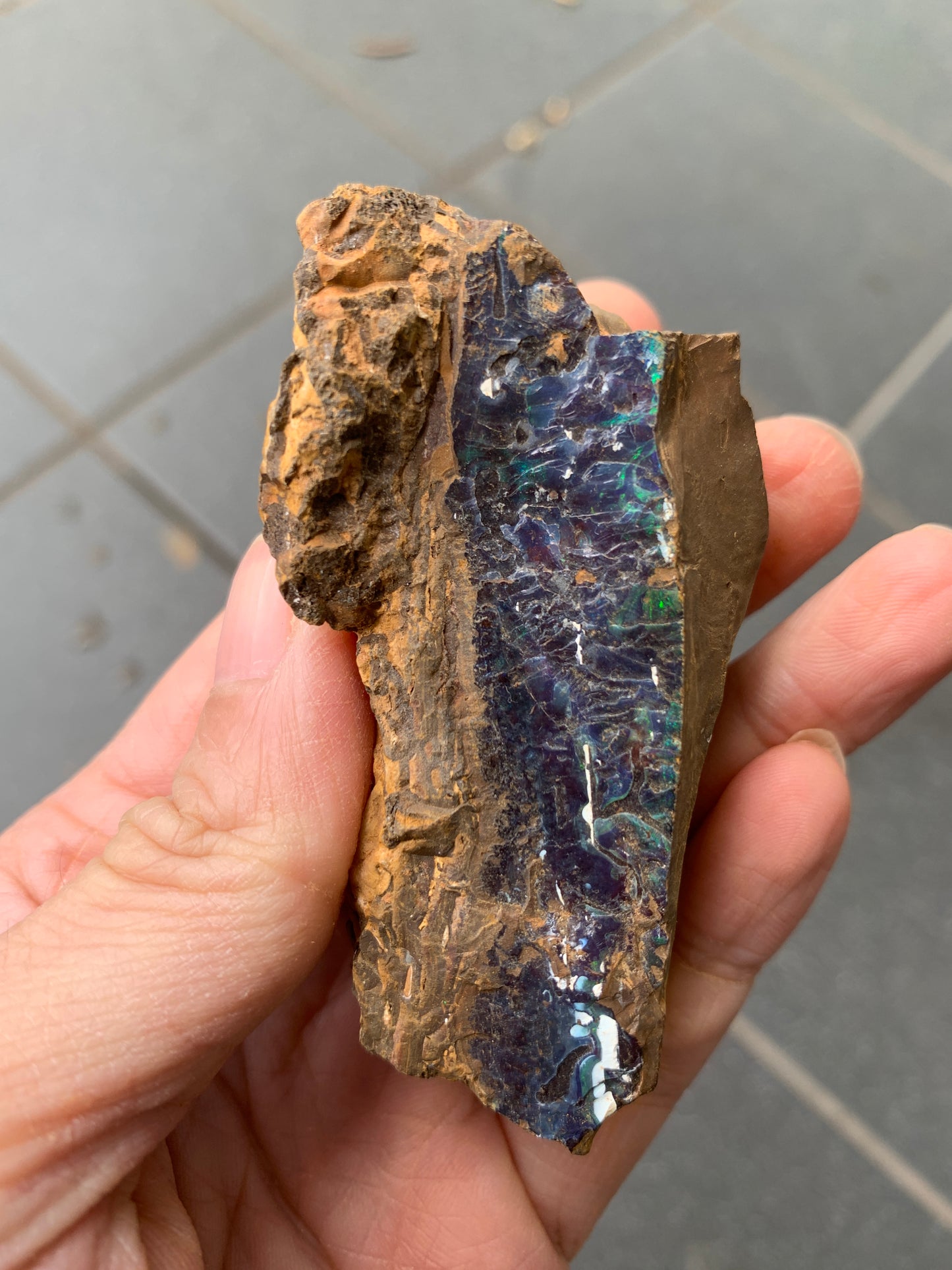 Black Boulder Set. Rough Boulder Opal Rocks. 367 Grams.