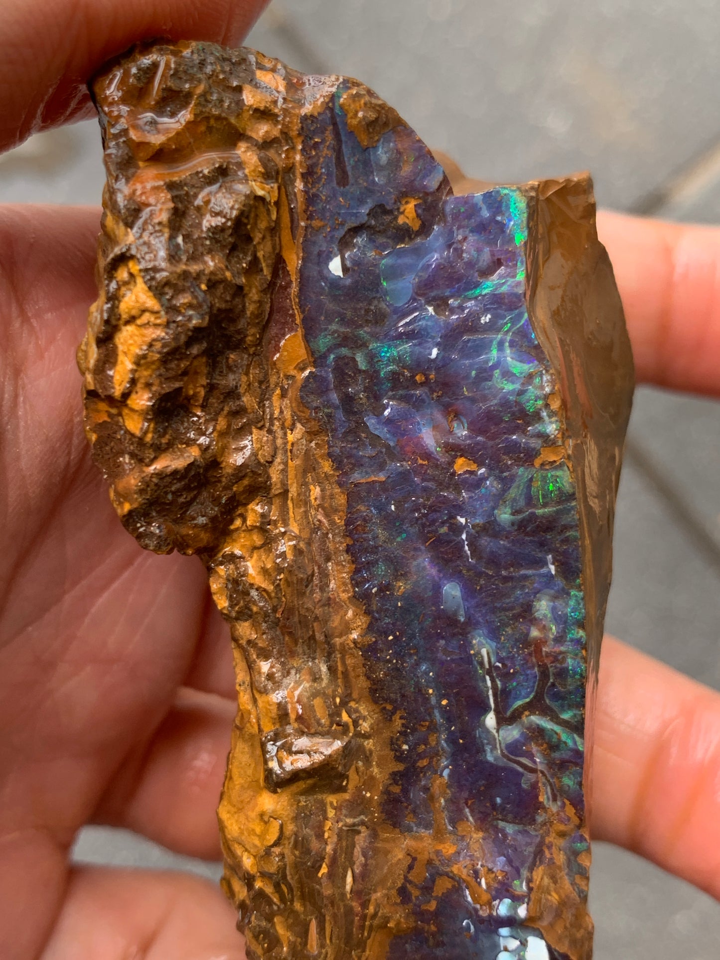 Black Boulder Set. Rough Boulder Opal Rocks. 367 Grams.