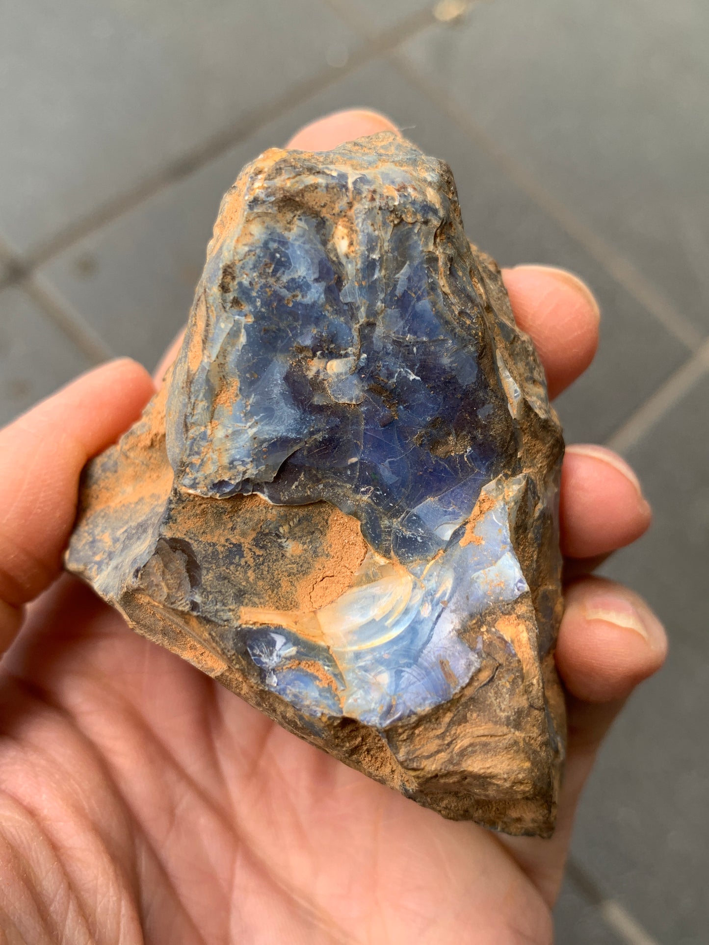 Blue Boulder Set. Rough Boulder Opal Rocks. 504 Grams.
