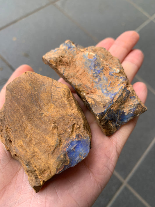 Crystal Nugget + Bonus Rock. Rough Boulder Opal. 174 Grams.