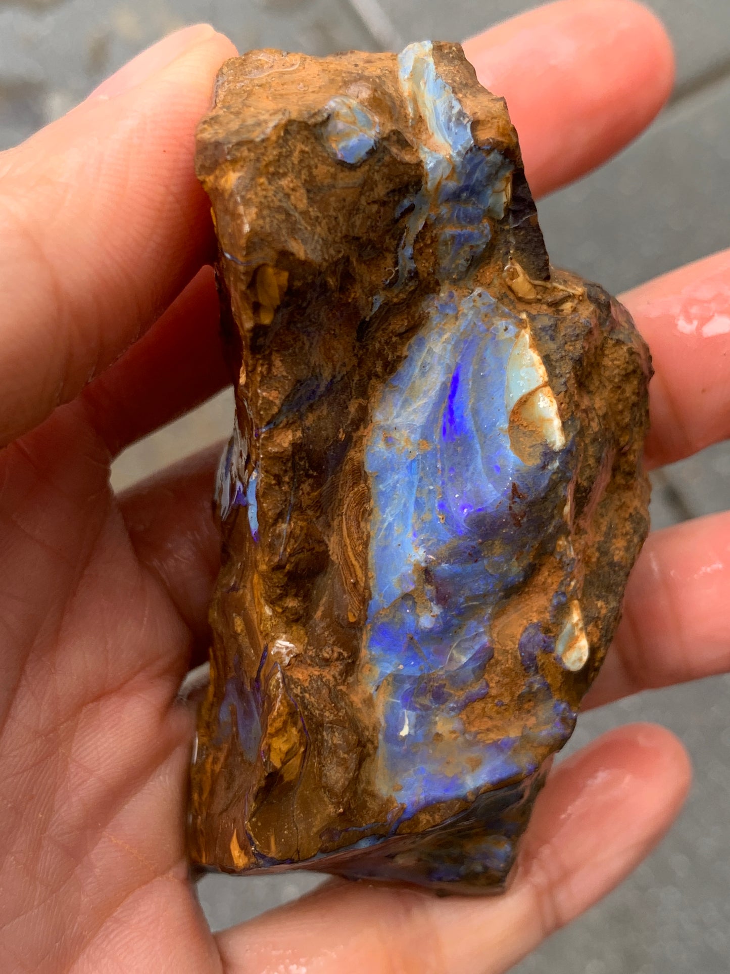 Crystal Nugget + Bonus Rock. Rough Boulder Opal. 174 Grams.