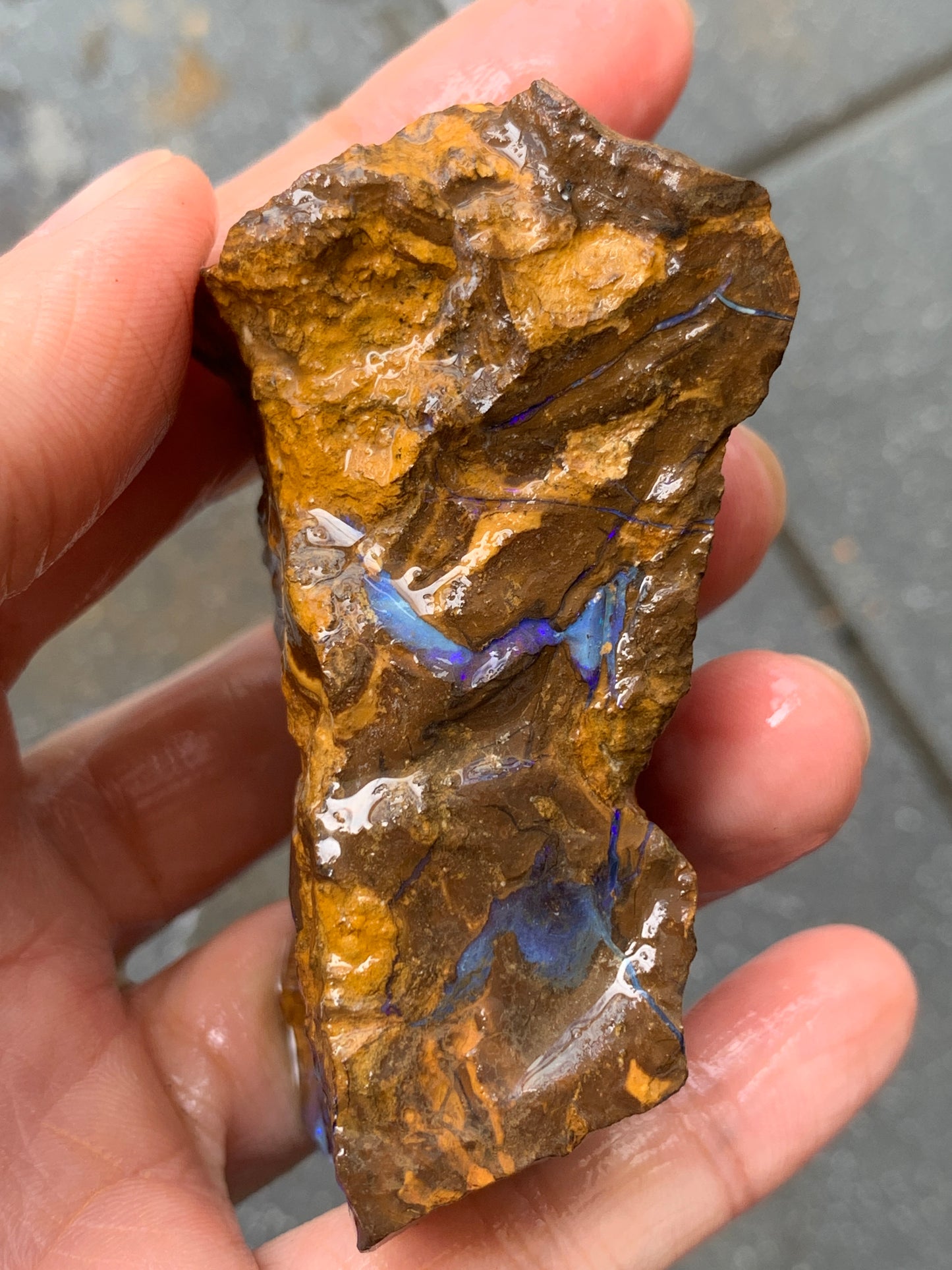 Crystal Nugget + Bonus Rock. Rough Boulder Opal. 174 Grams.