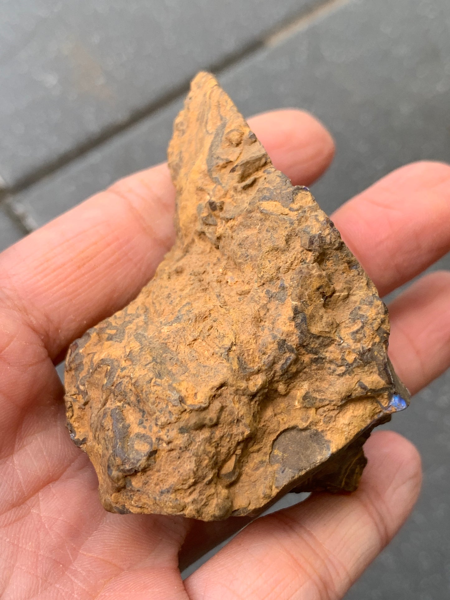 Purple Glass. Rough Boulder Opal Rock. 90 Grams.