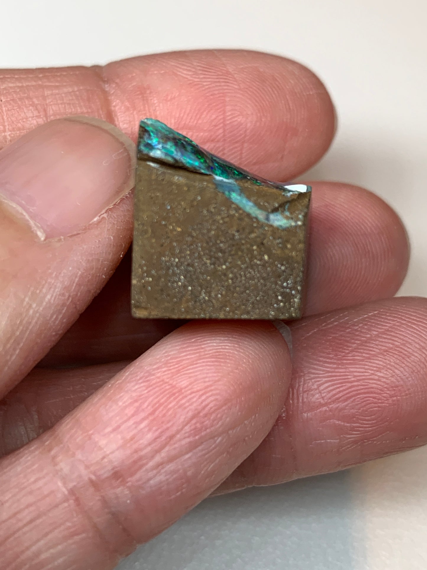 Boulder Opal Split Pair Rubs. 17.2 Grams