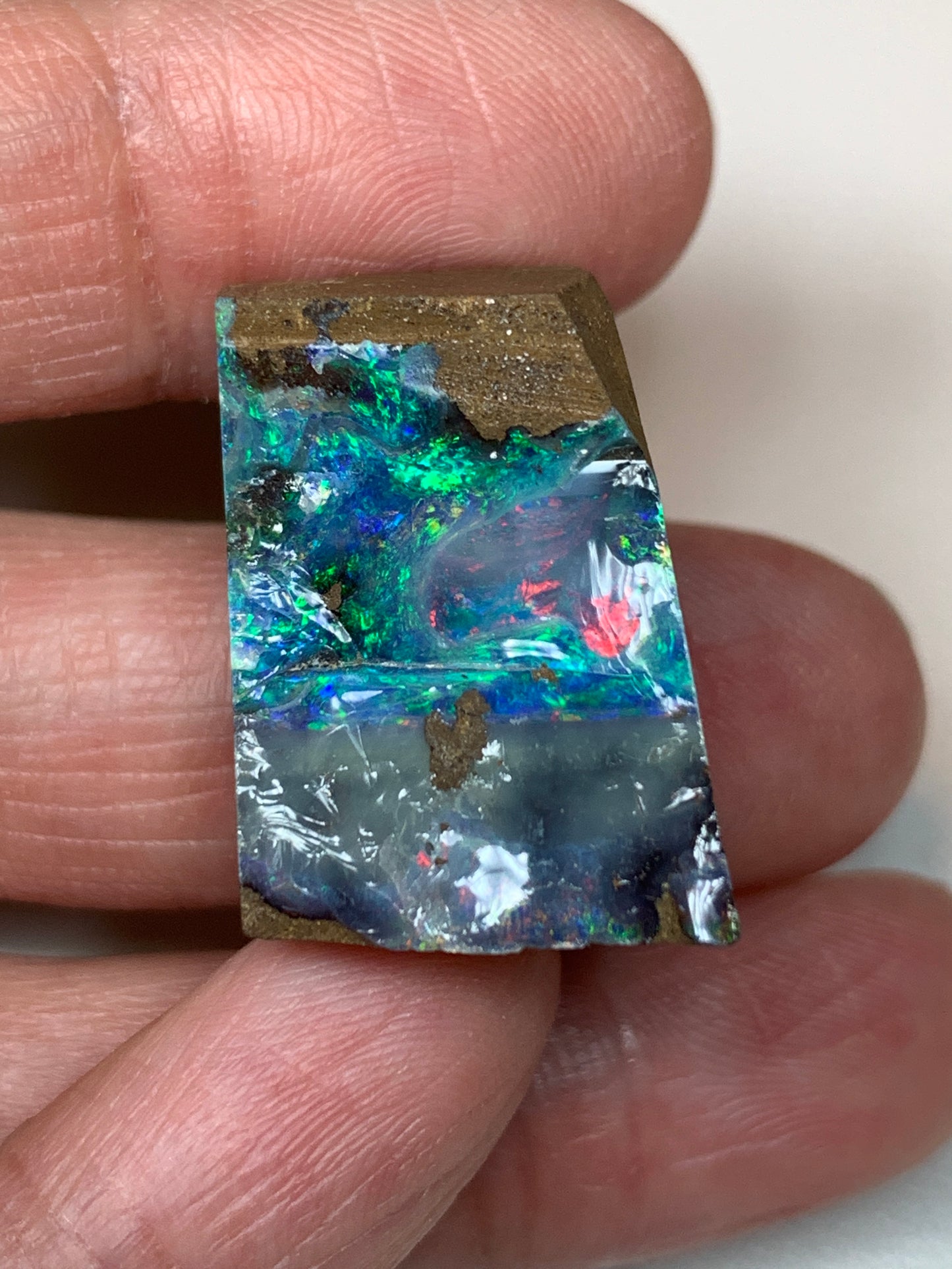 Boulder Opal Split Pair Rubs. 17.2 Grams