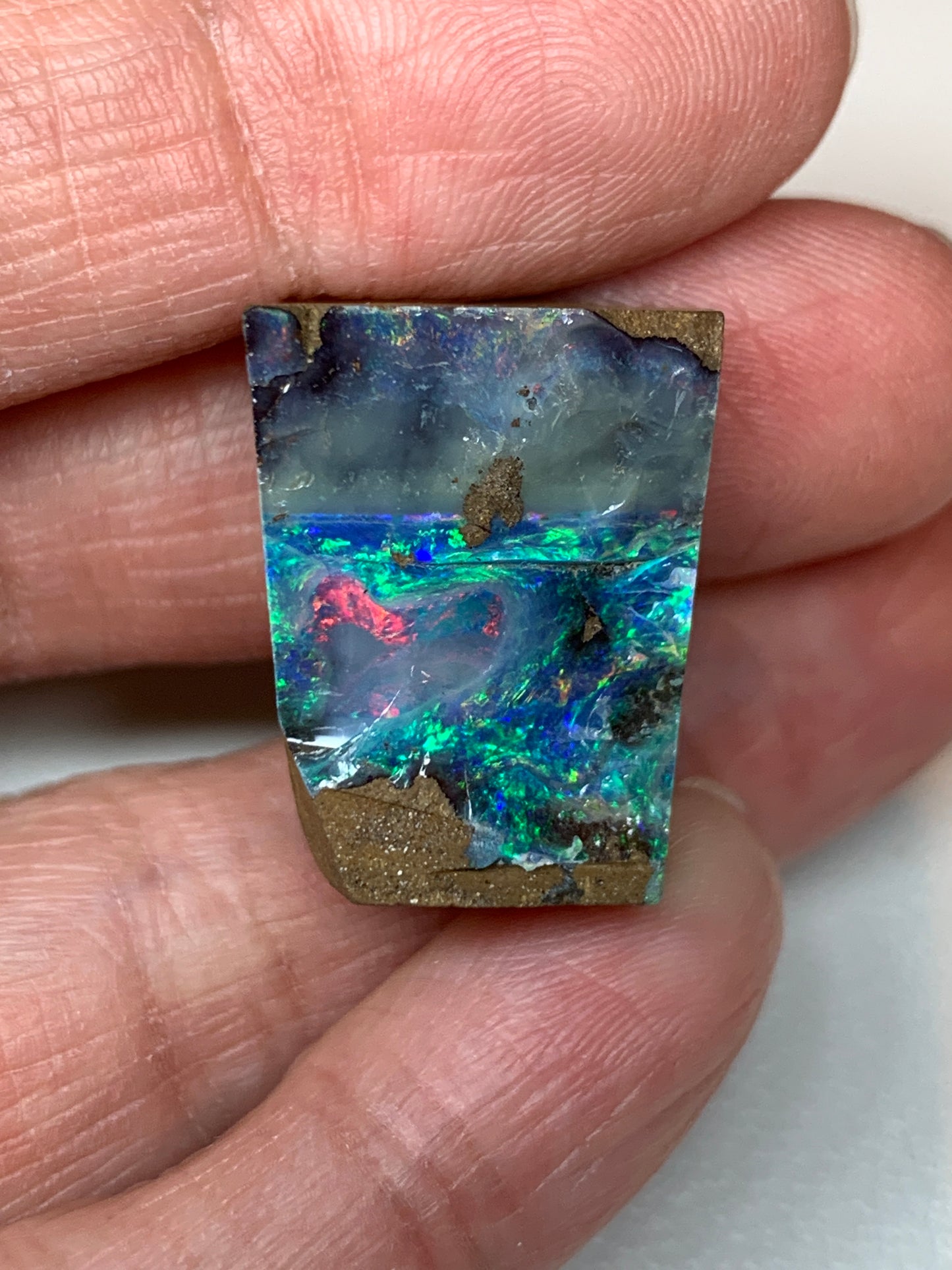 Boulder Opal Split Pair Rubs. 17.2 Grams