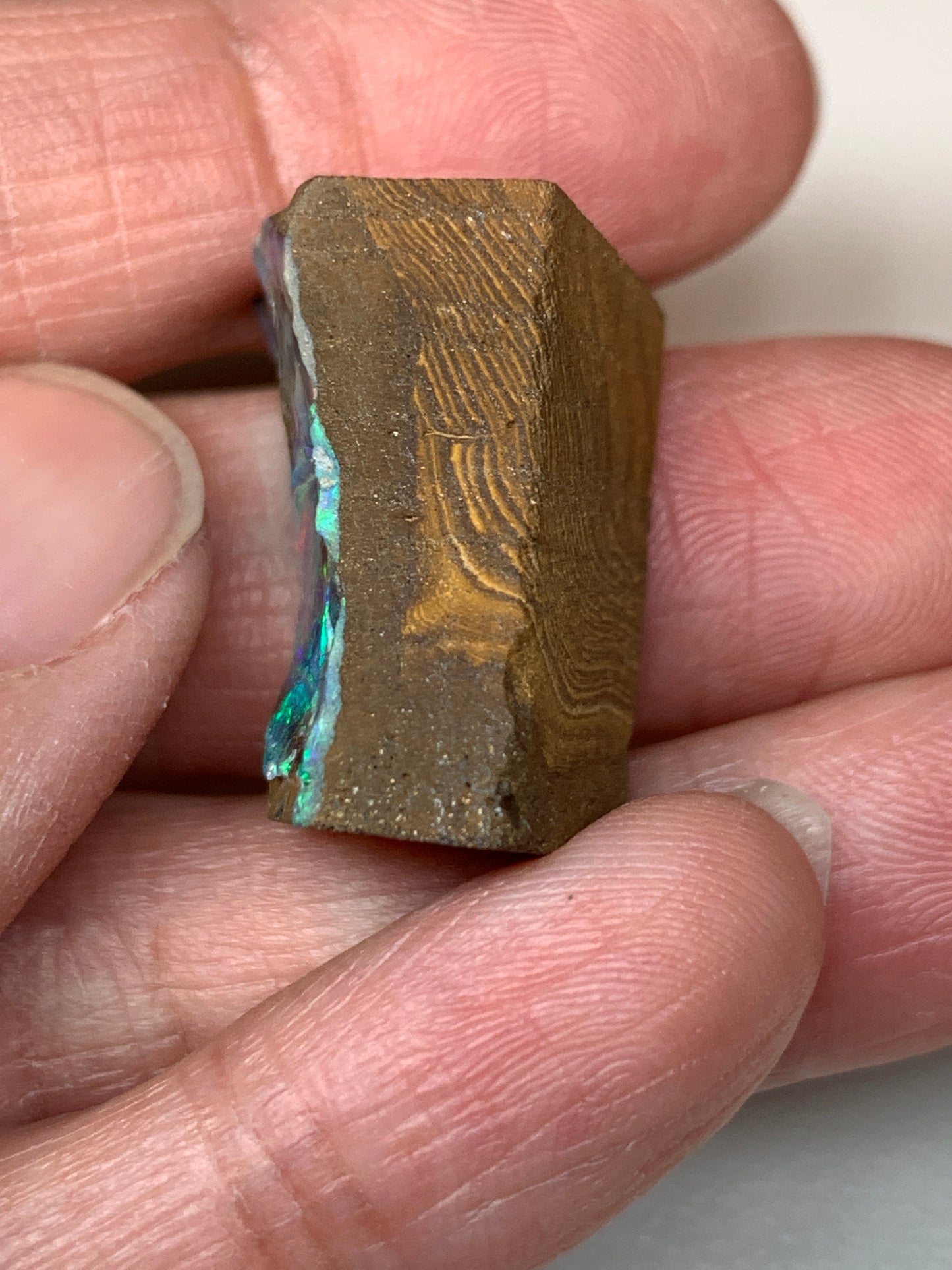 Boulder Opal Split Pair Rubs. 17.2 Grams