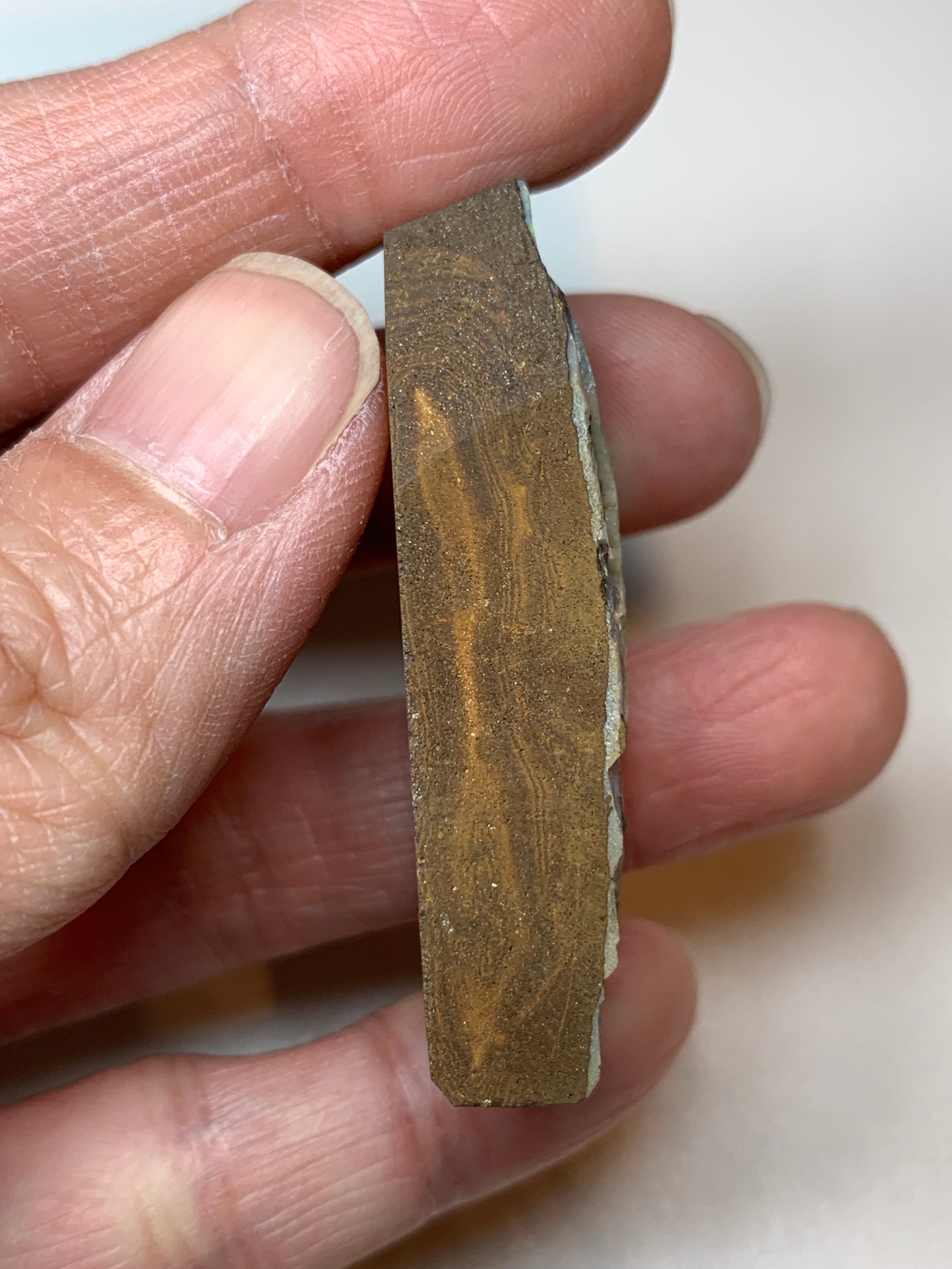 Boulder Opal Split Rubs Trio. 52.4 Grams