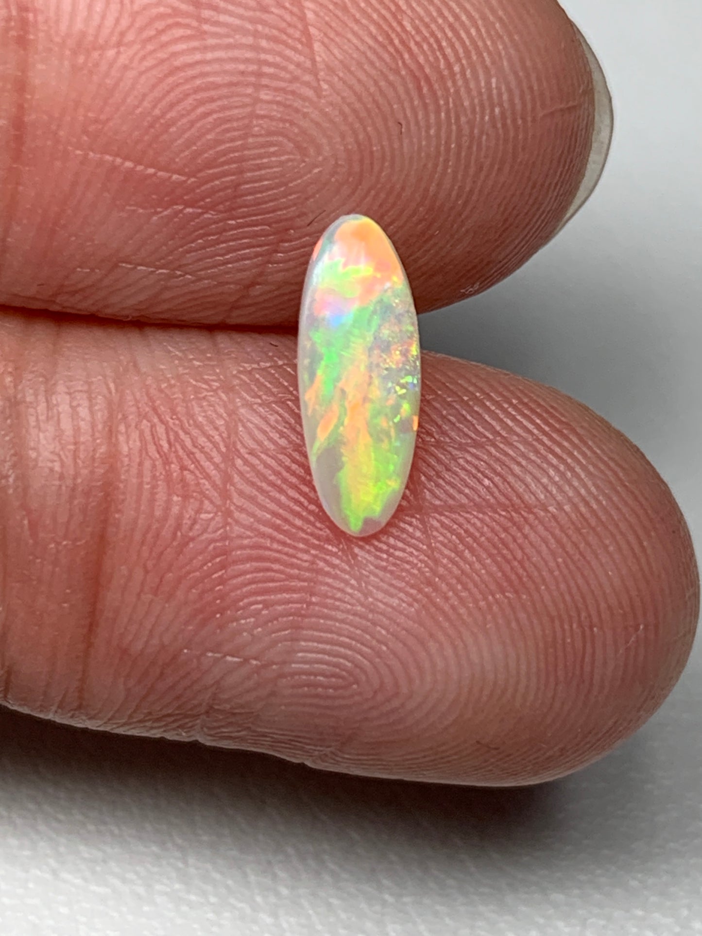 Double Delight. Lightning Ridge Solid Crystal Opal. 0.46 Ct