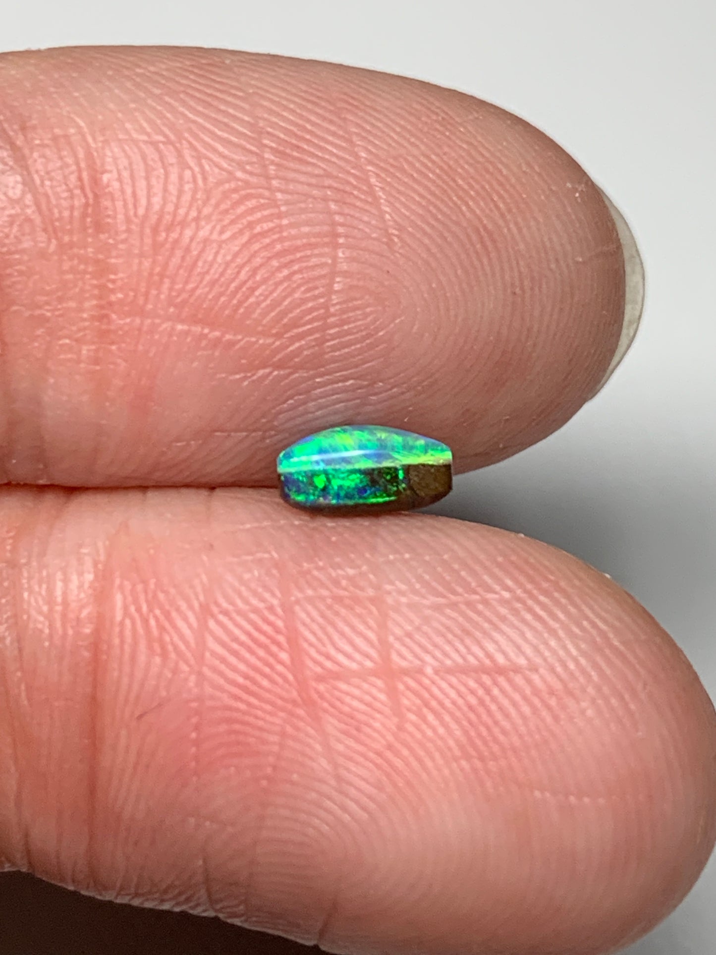 Stylish Set. Solid Boulder Opal Pair. 0.90 Ct