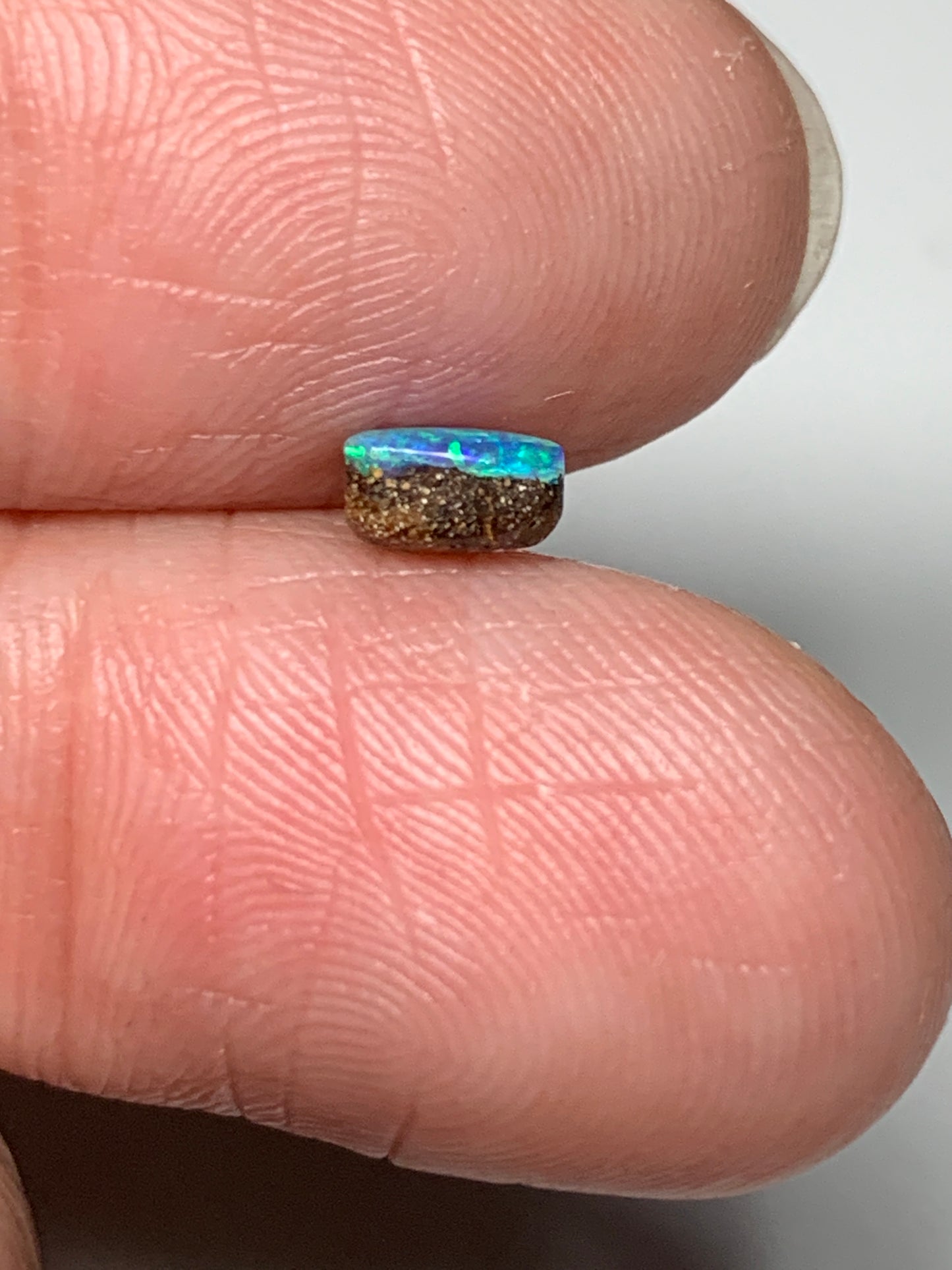 Stylish Set. Solid Boulder Opal Pair. 0.90 Ct