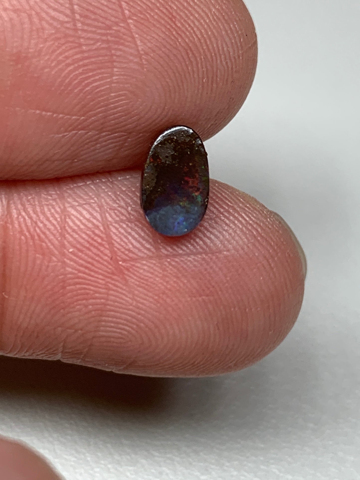 Flashy Red. Solid Boulder Opal. 0.81 Ct