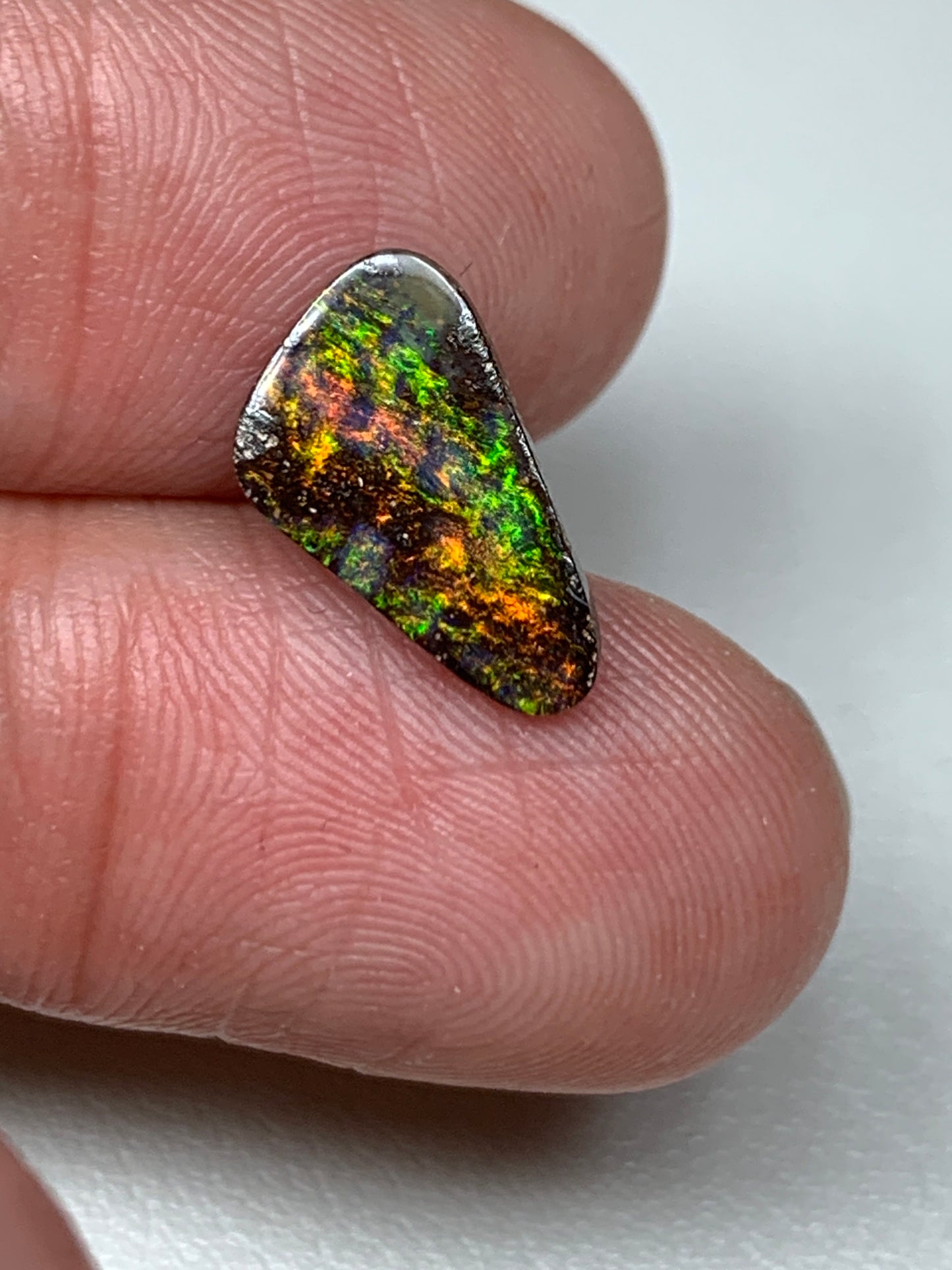 Scintillating Stone. Solid Boulder Opal. 1.71 Ct