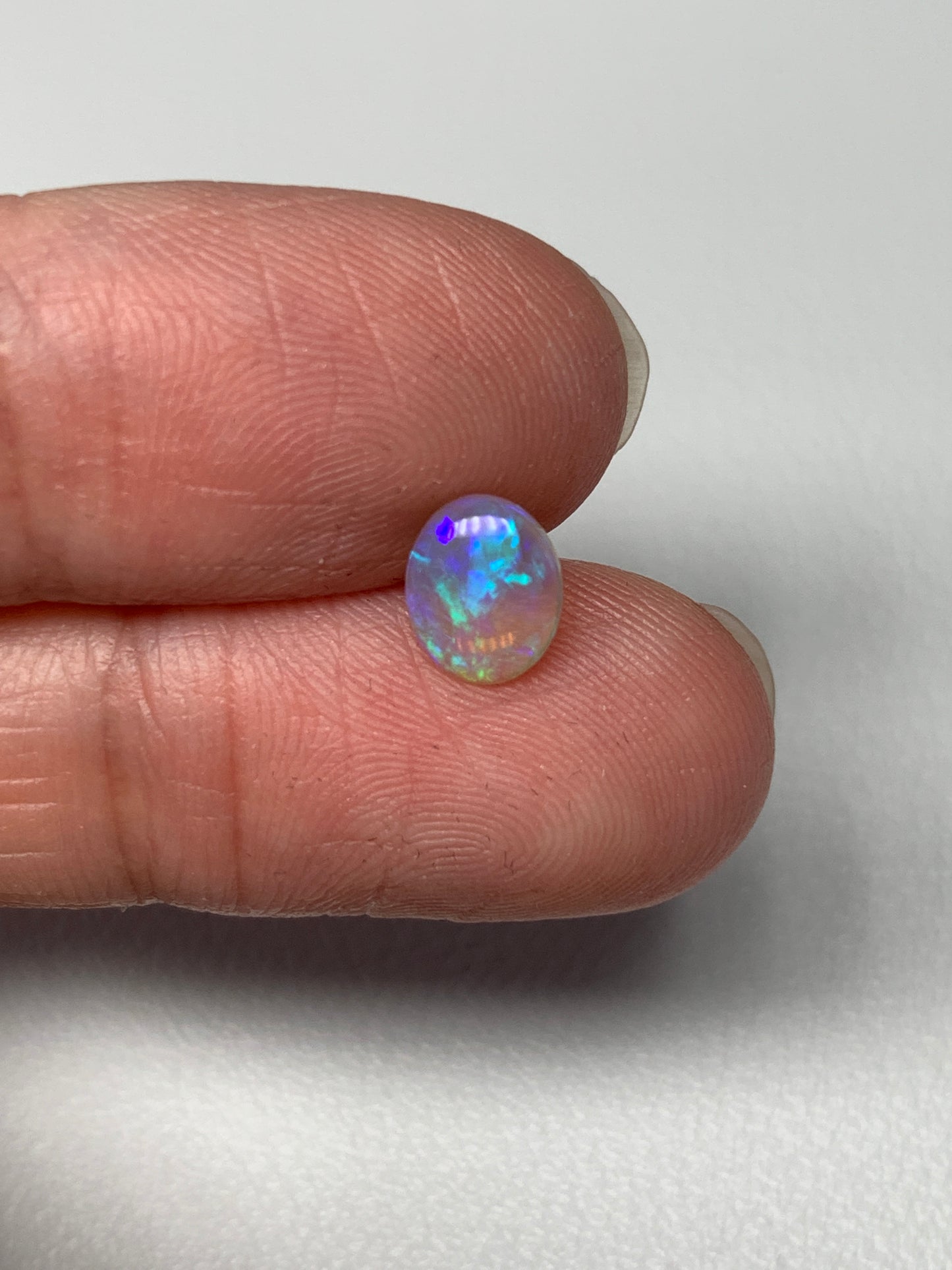 Bright Crystals. Lightning Ridge Opal Pair. 1.16 Ct