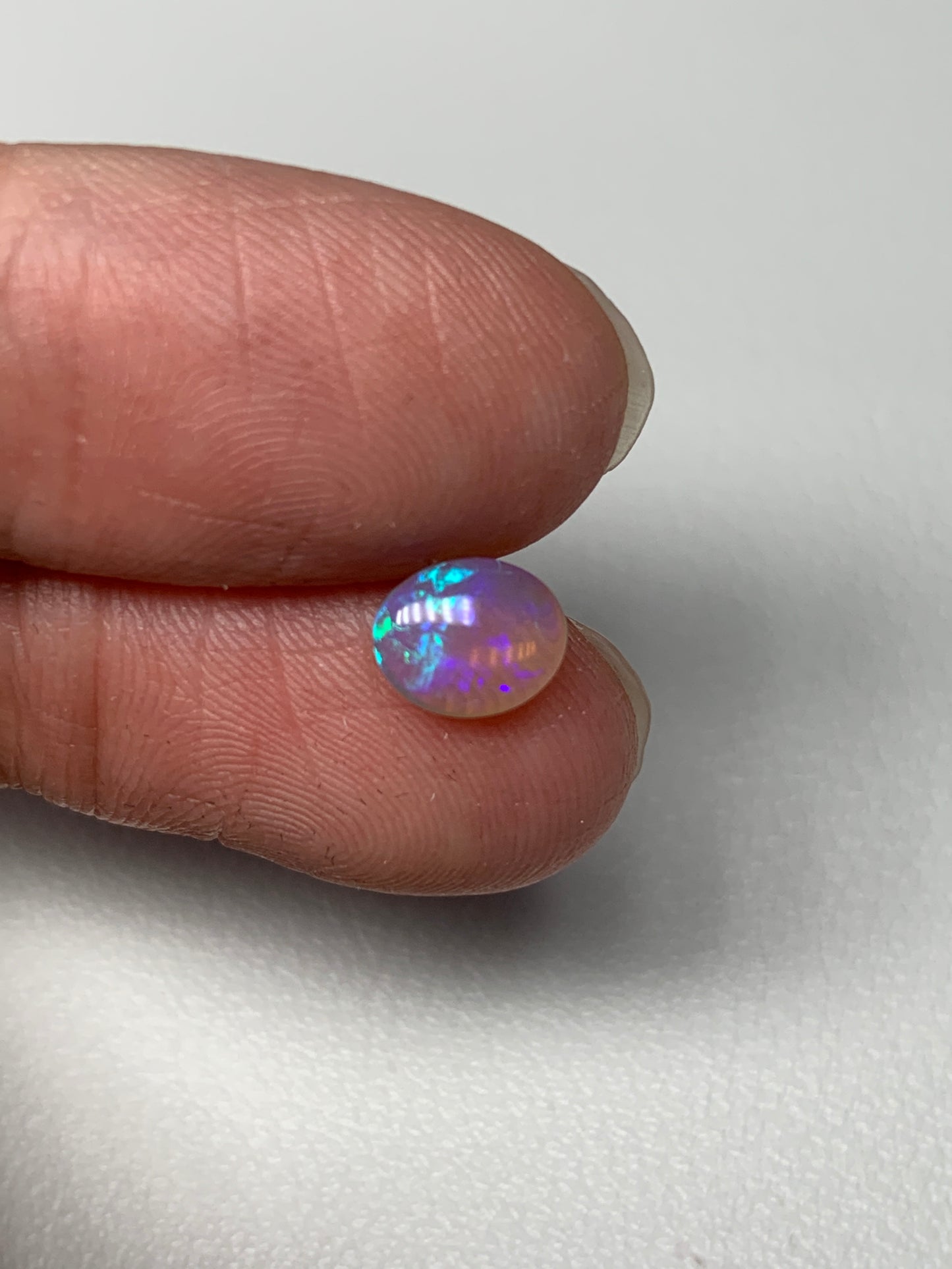 Bright Crystals. Lightning Ridge Opal Pair. 1.16 Ct