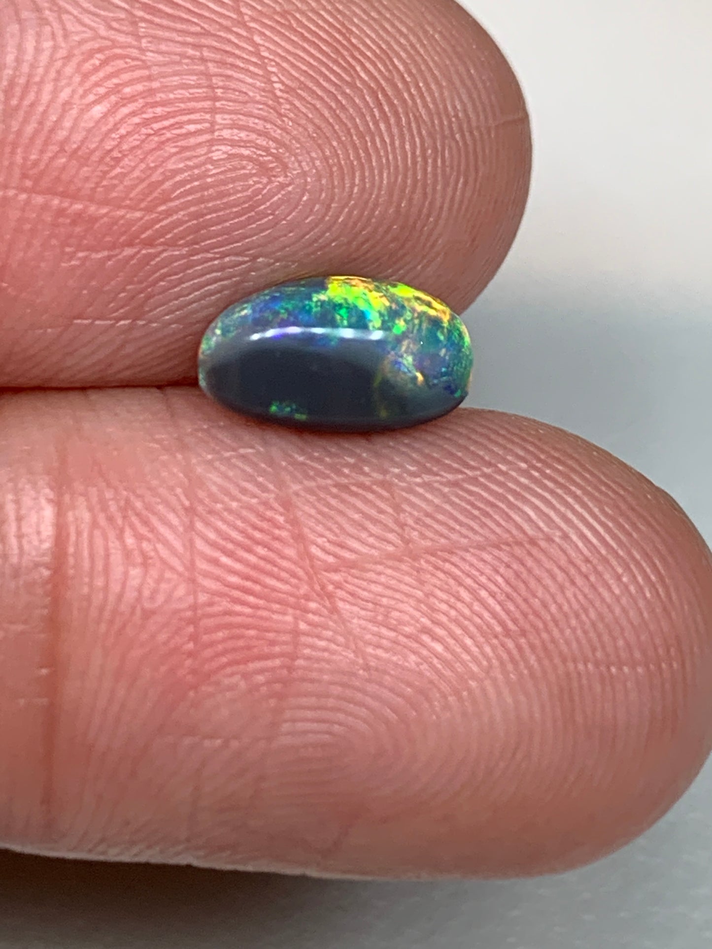Gem Drop. Lightning Ridge Solid Black Opal. 1.30 Ct