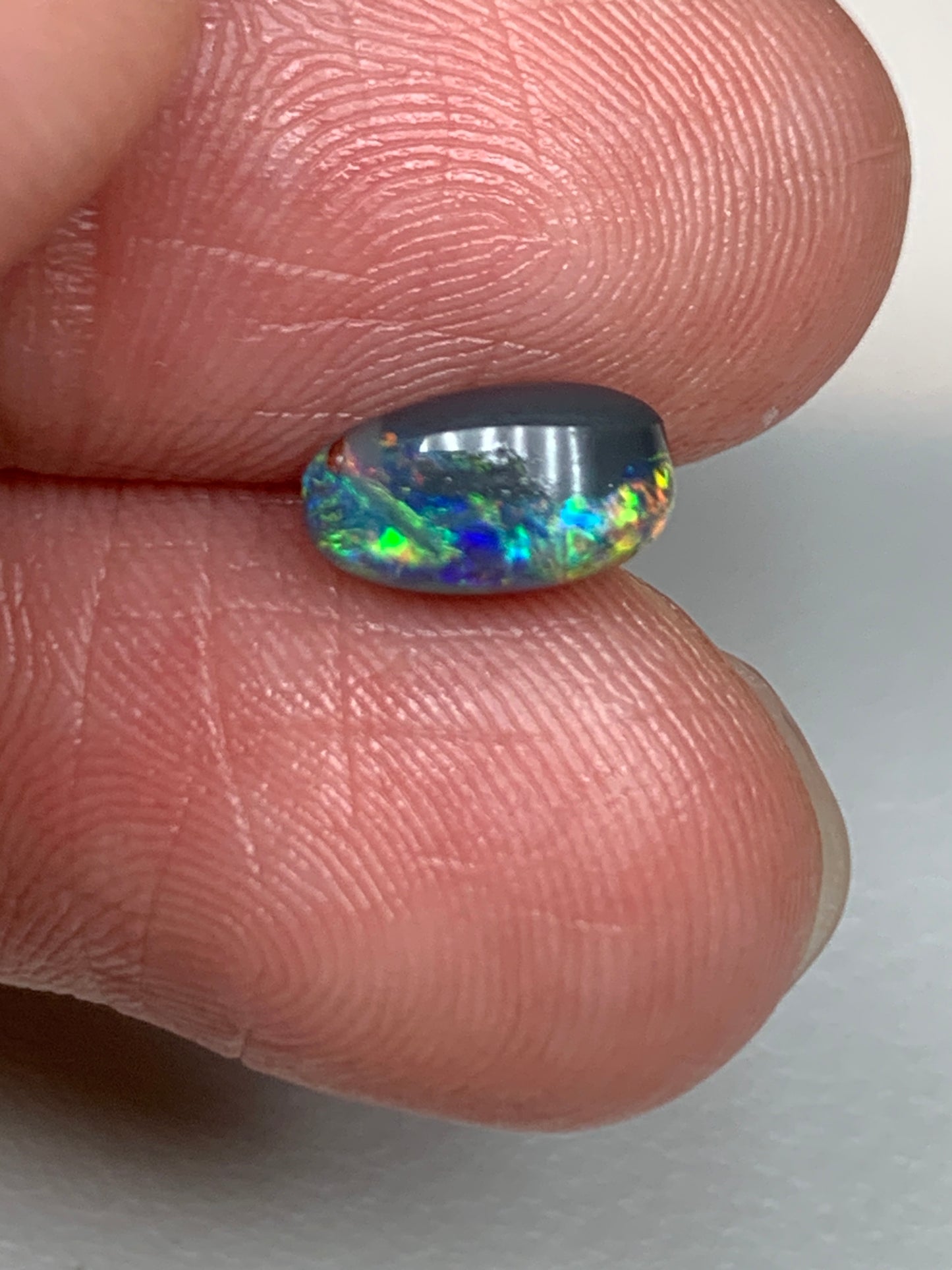 Gem Drop. Lightning Ridge Solid Black Opal. 1.30 Ct