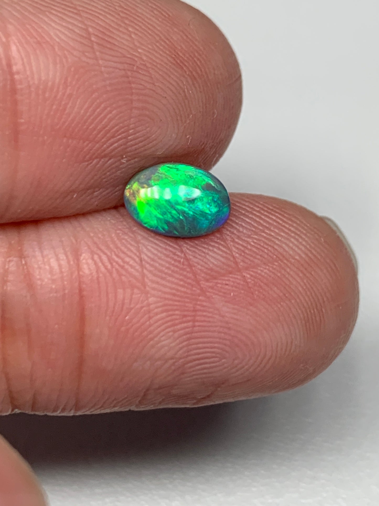 Classic Cutie. Lightning Ridge Solid Black Opal. 0.45 Ct