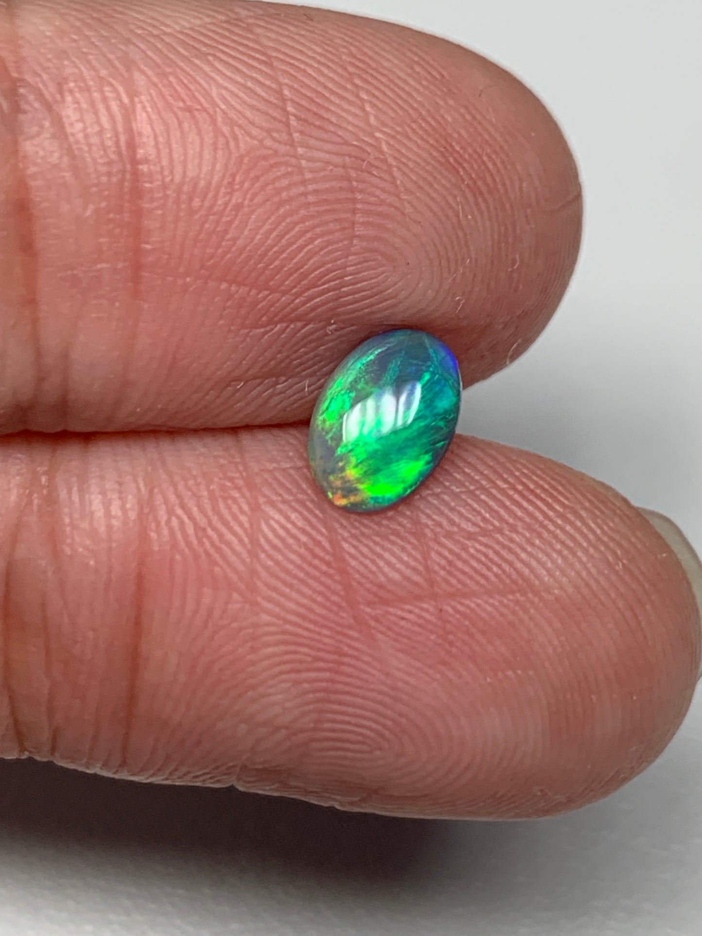 Classic Cutie. Lightning Ridge Solid Black Opal. 0.45 Ct