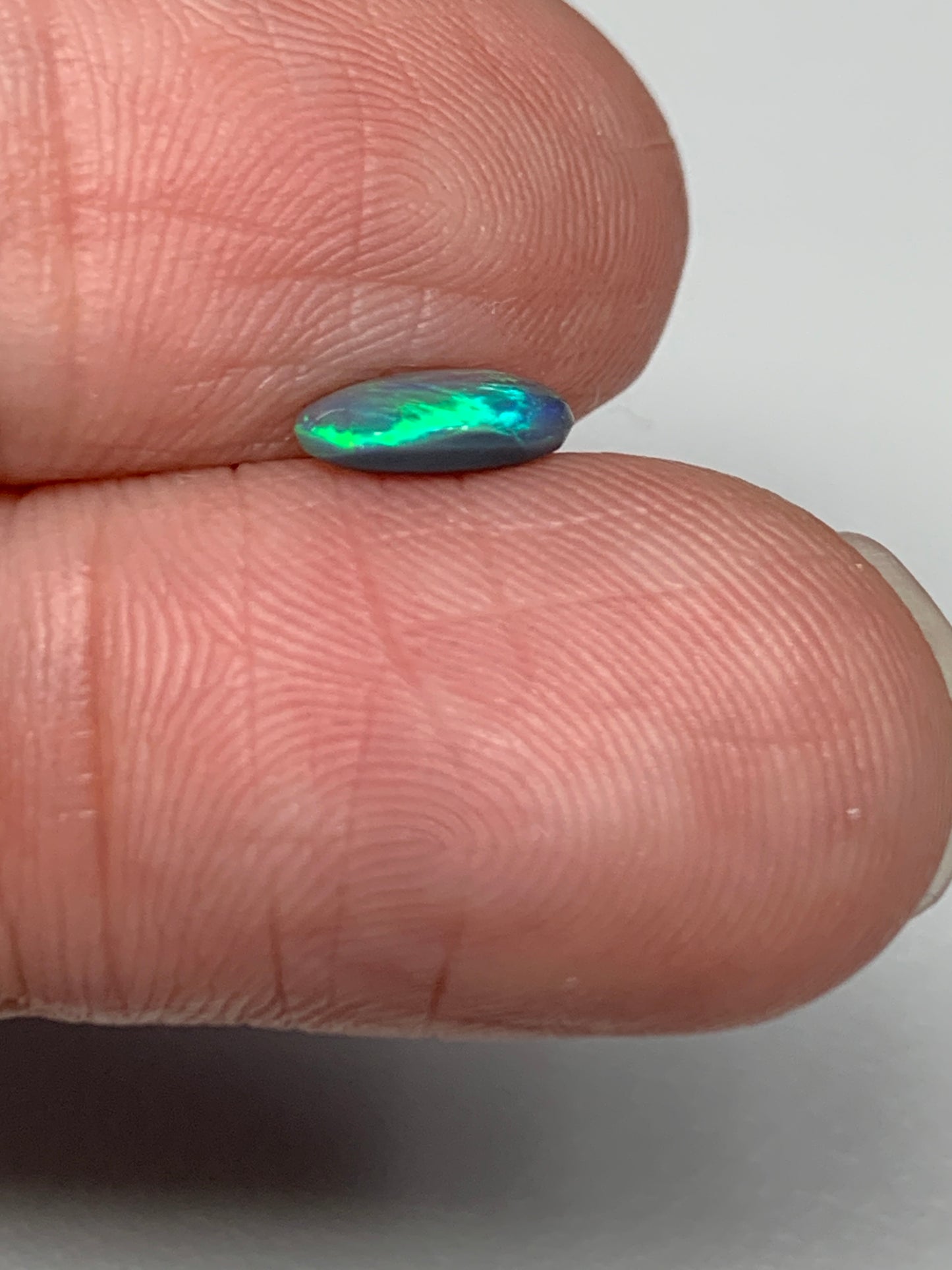 Classic Cutie. Lightning Ridge Solid Black Opal. 0.45 Ct
